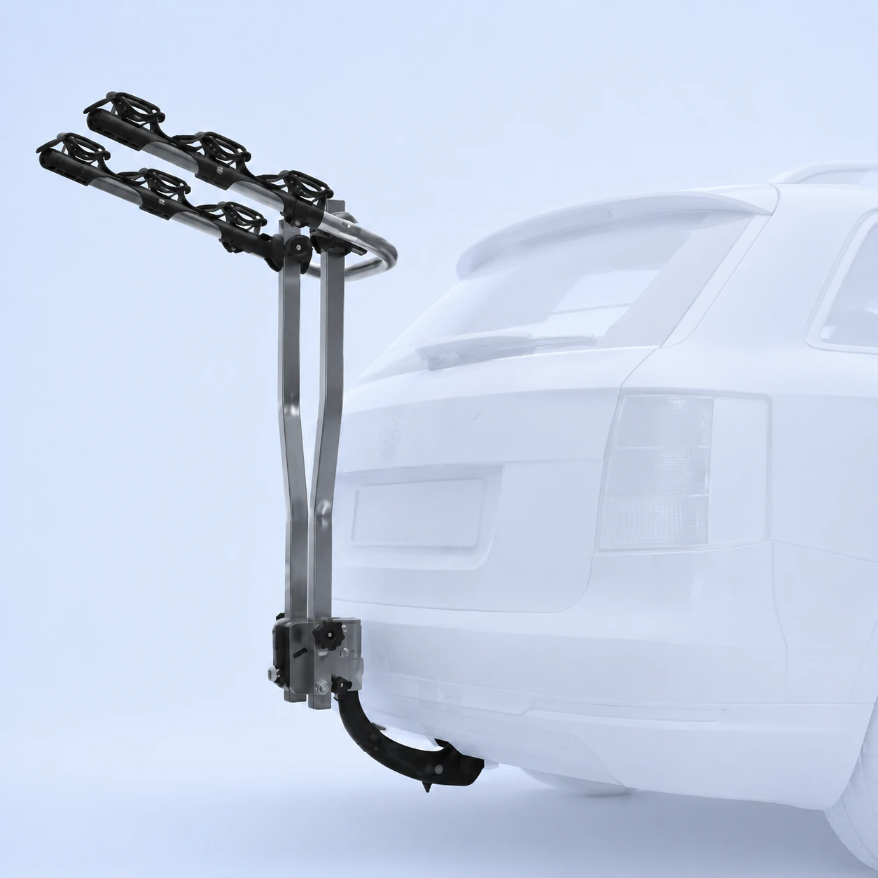 Model 3D bagażnika rowerowego wiszącego (uchwyty pionowe) na hak
