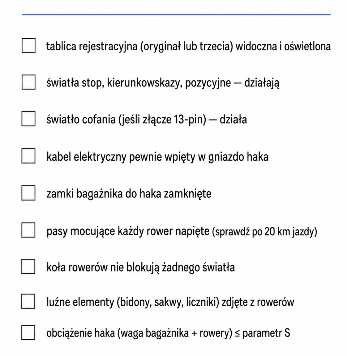 motozebra-blog-bagaznik-rowerowy-lista-przed-wyjazdem-2026