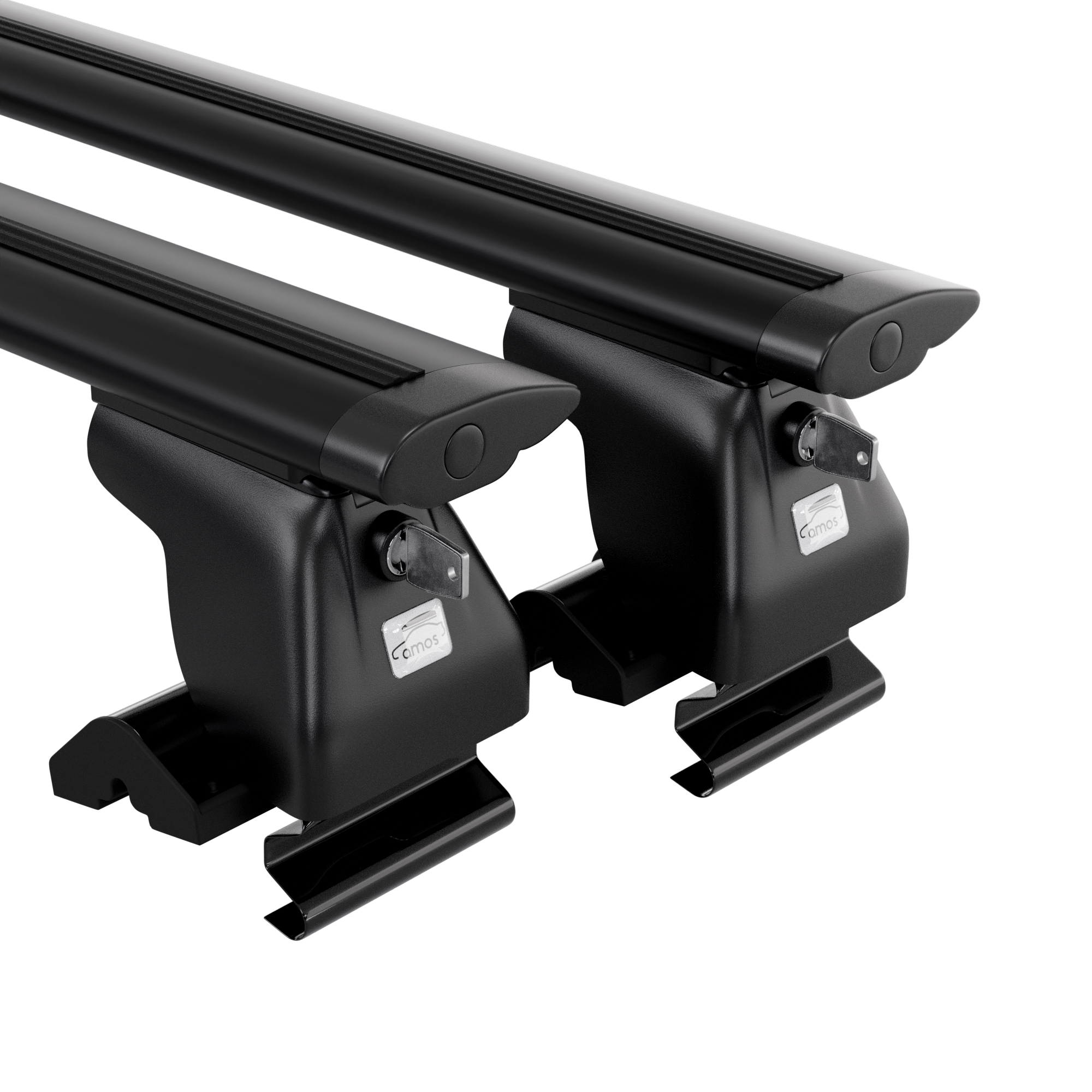 Bagażnik bazowy AMOS Dromader D5 Dynamic Black 1,3 m z zamkiem na aucie