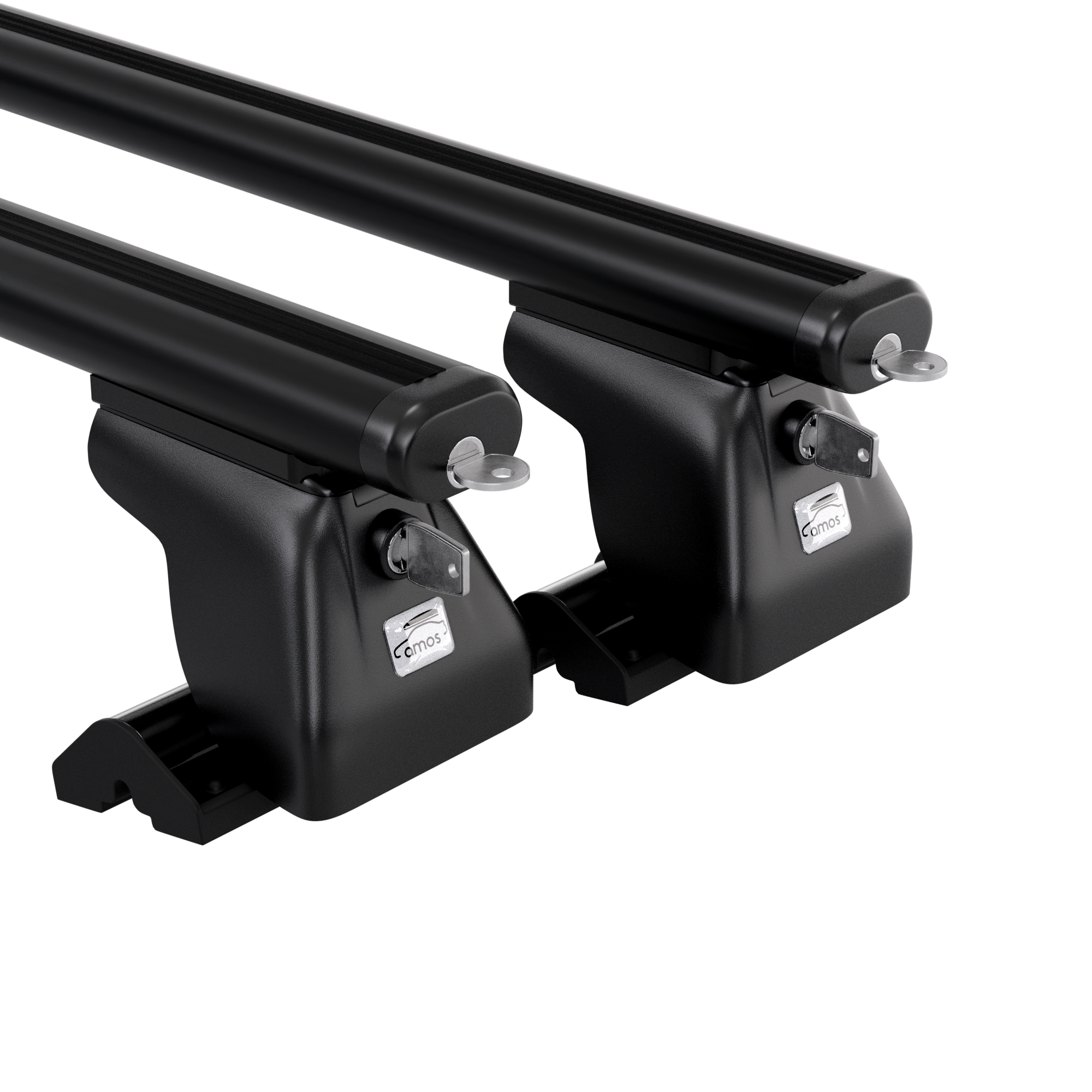 Bagażnik bazowy AMOS Dromader DT Aero Black 1,65 m z zamkiem na aucie