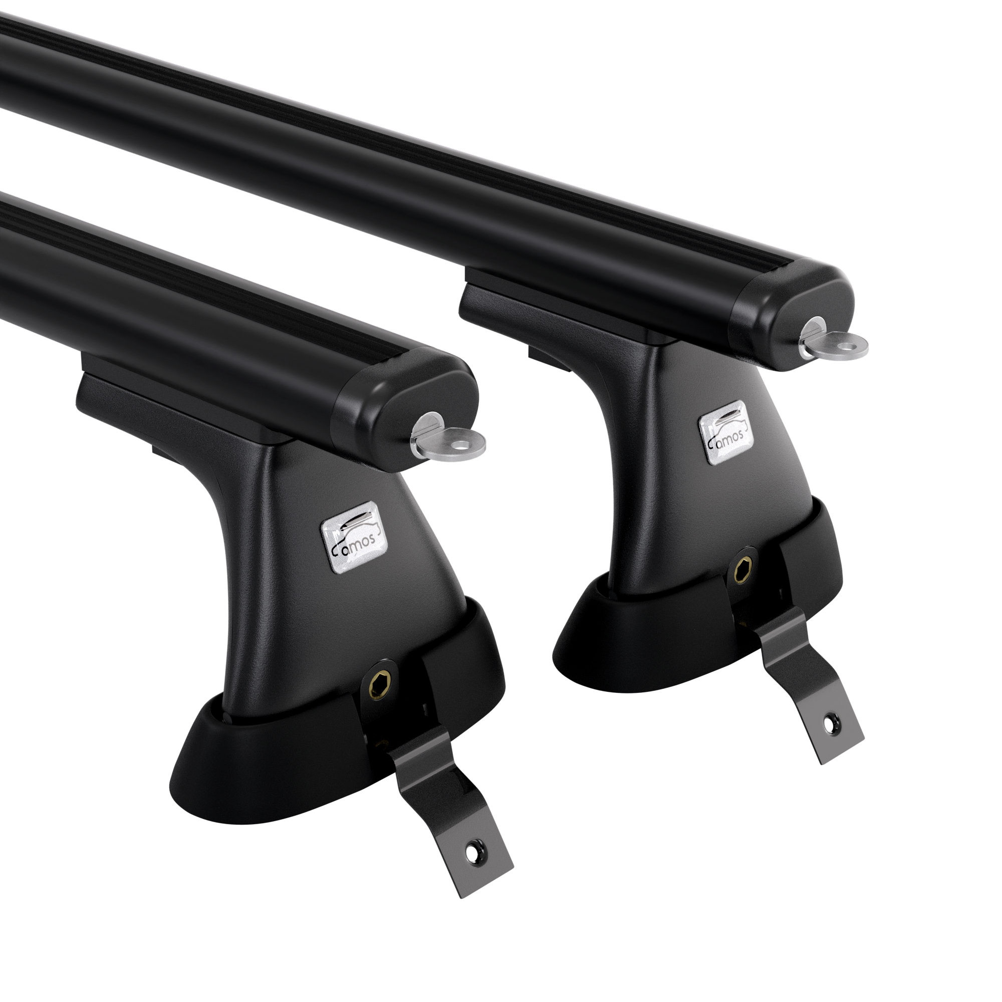 Bagażnik bazowy AMOS Koala K-E Aero Black 1,2 m na aucie