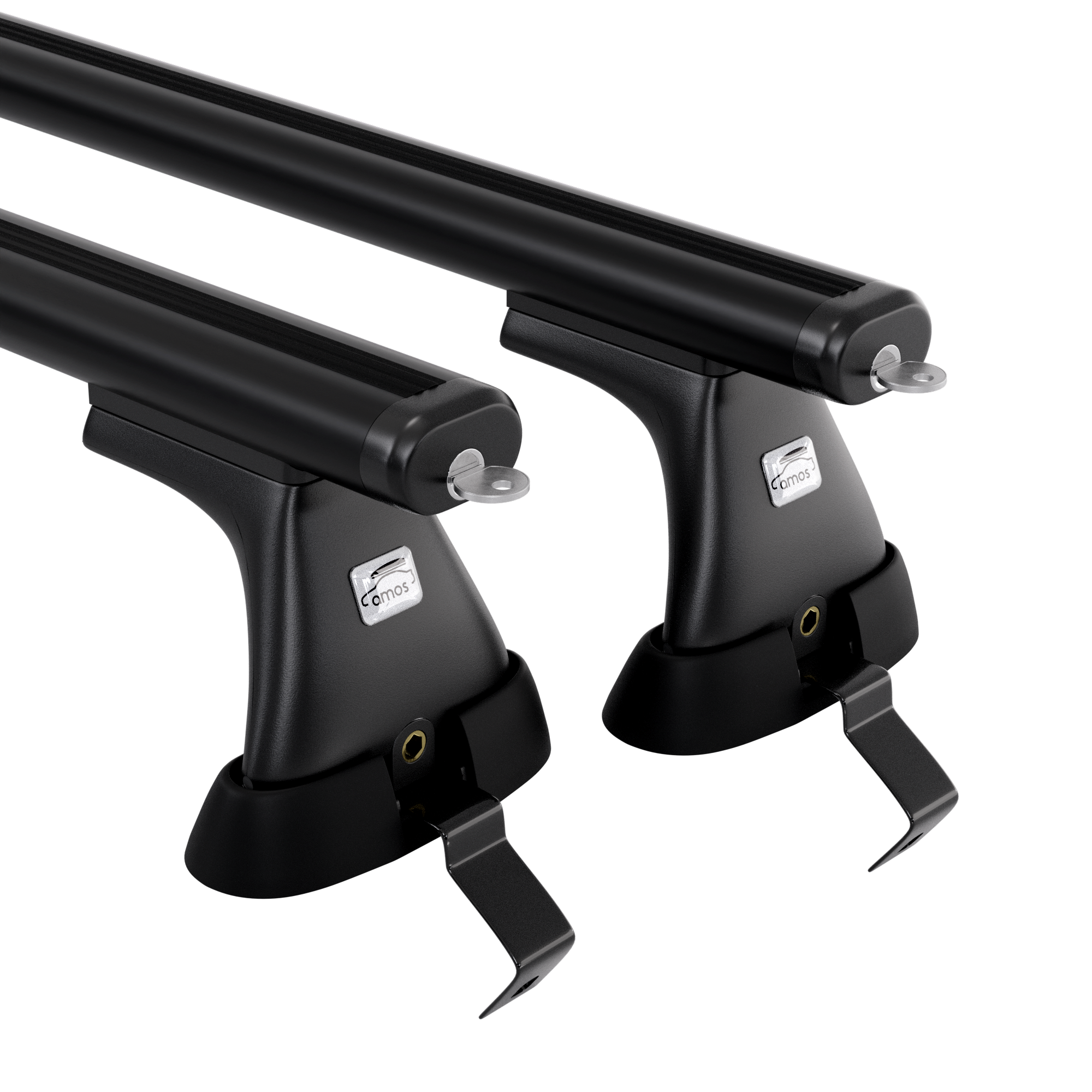 Bagażnik bazowy AMOS Koala K-S Aero Black 1,2 m na aucie