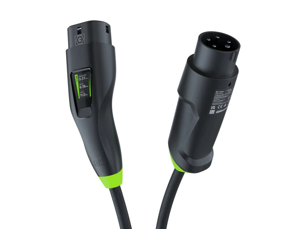 Ładowarka mobilna EV Green Cell 11 kW 2w1 (Typ 2, 7 m)