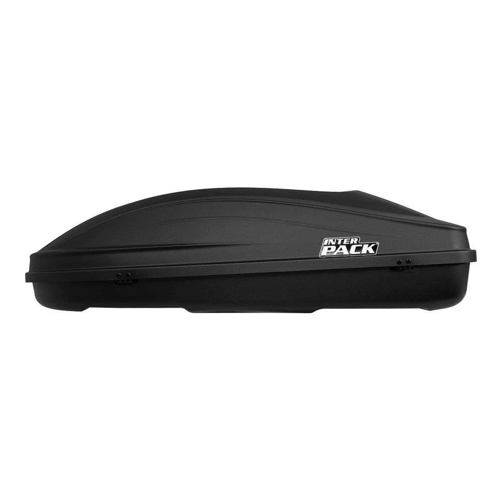 Box dachowy Inter Pack Stella 370 czarny mat 240L – profil boczny, widok z prawej strony