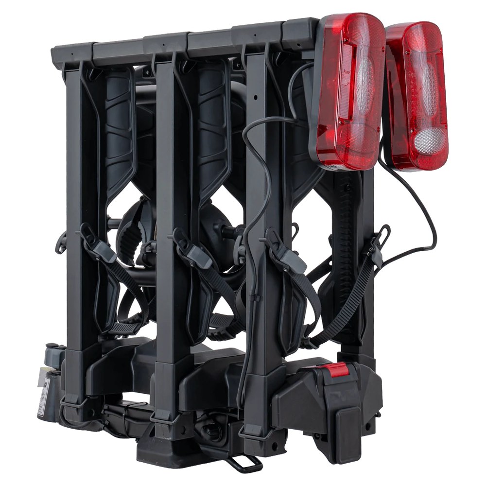 Inter Pack Spider 3 Lite – widok z tyłu, ramiona uniesione pionowo, tylne światła LED - Sklep motozebra