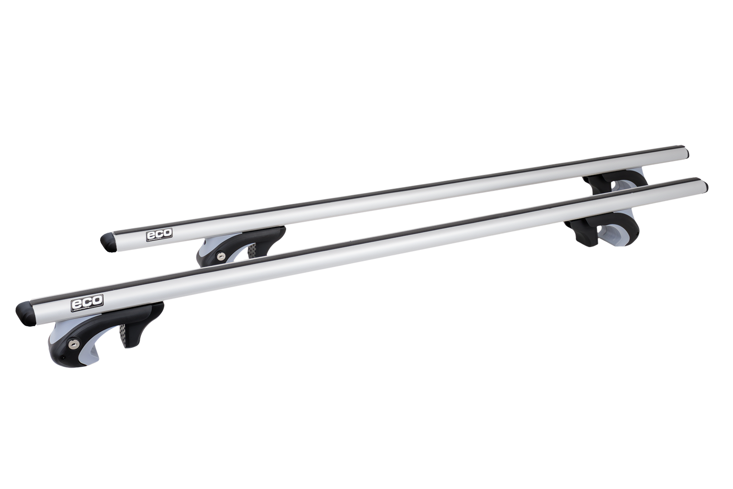 Bagażnik dachowy Eco Alubase 120 - uniwersalny, aluminiowy bagażnik na relingi — kolejne ujęcie zestawu