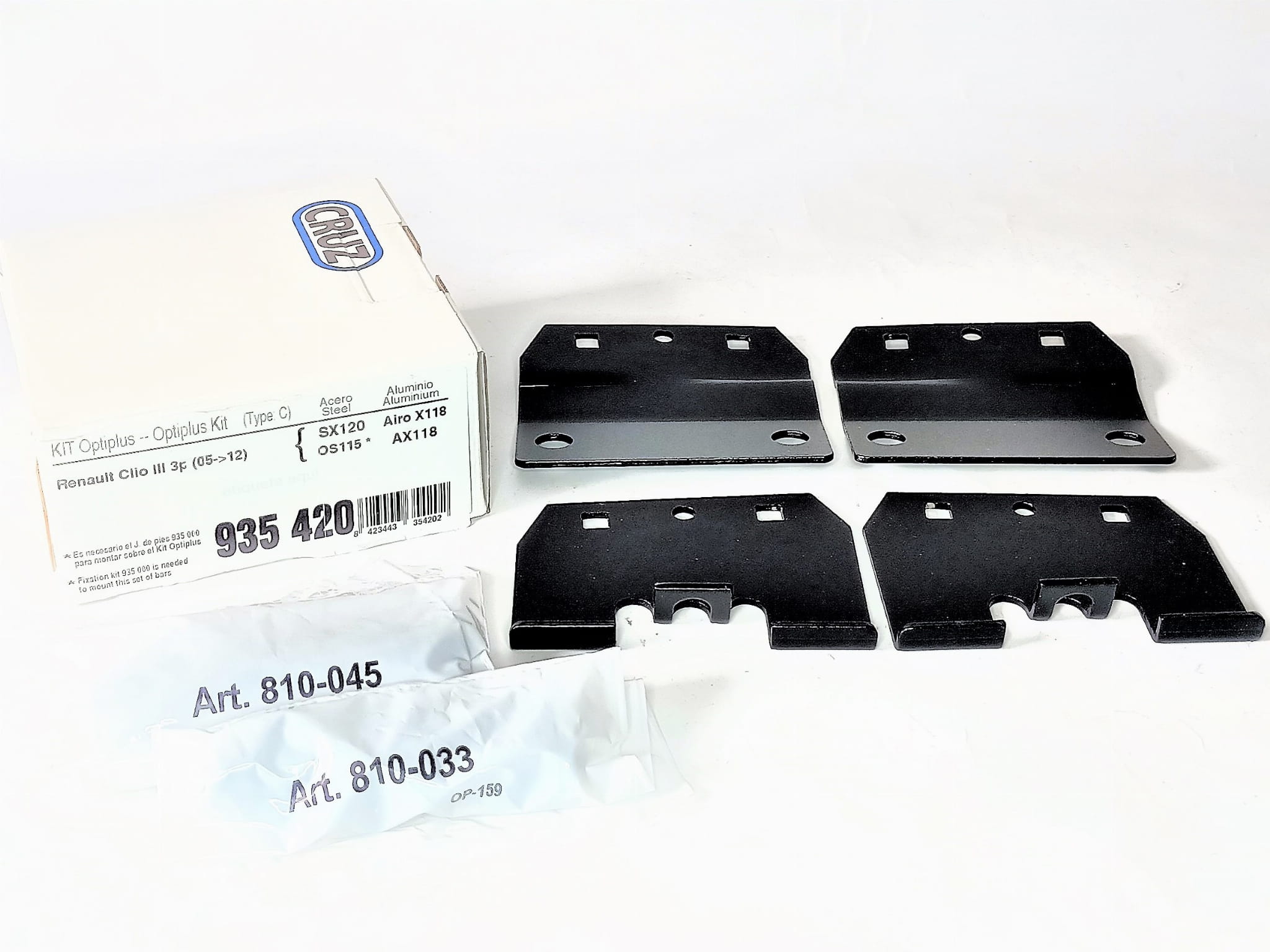 Bagażnik dachowy CRUZ 921-360 + kit 935-420 — Renault Clio III (2005-2012) — zastosowanie