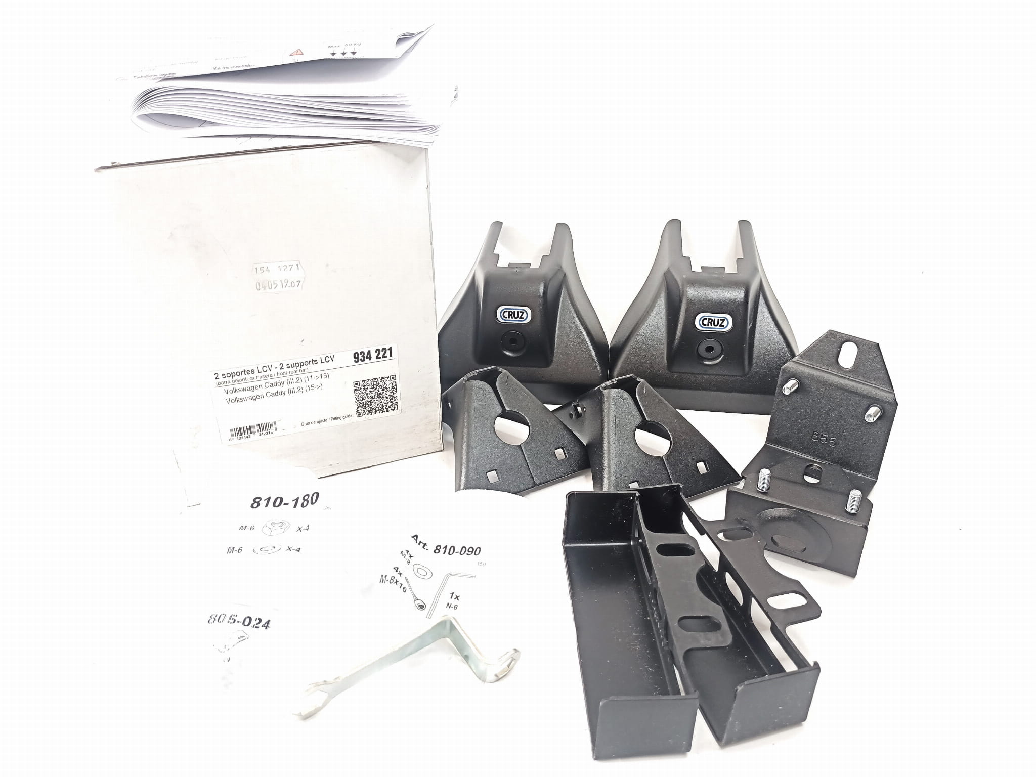 Kit CRUZ 934-221 — Volkswagen Caddy III lift i IV (2011-2020) — zastosowanie