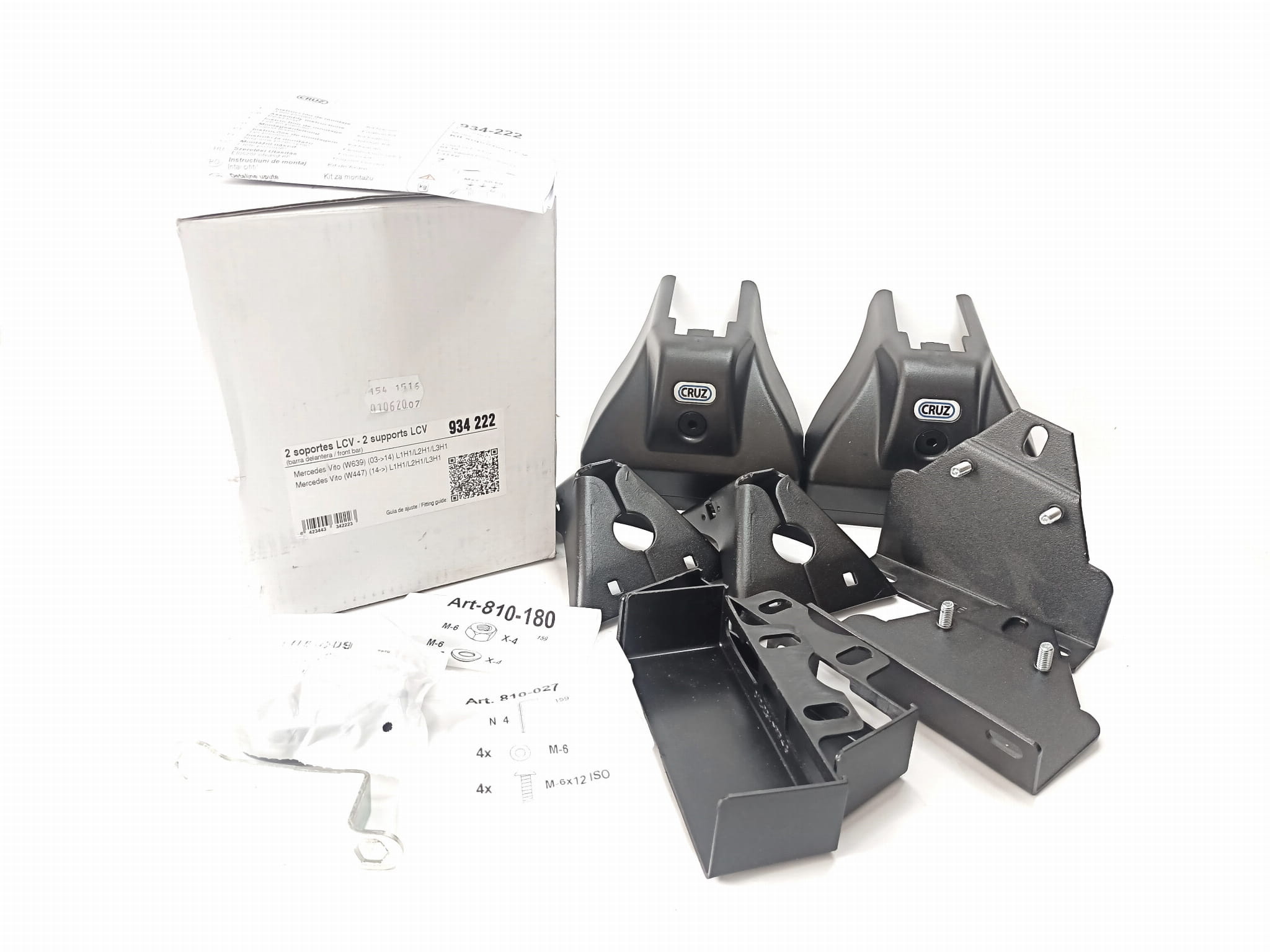 Kit CRUZ 934-222 — Mercedes Vito II W639 (2003-2014), Mercedes Vito III W447 (od 2014) — zastosowanie
