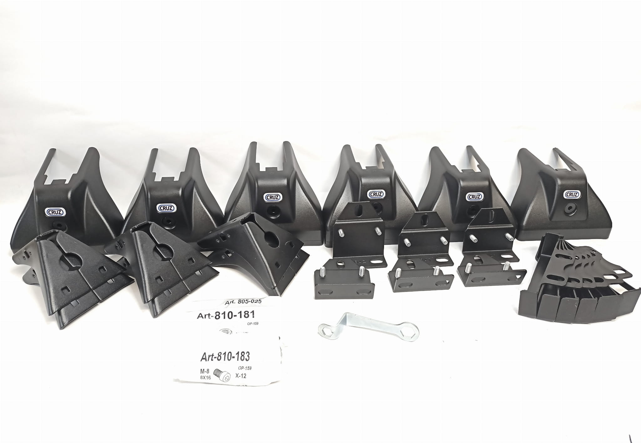 Kit CRUZ 934-404 — Komplet mocowań 6 szt Tourneo/Transit Custom (13-) H1 — zastosowanie