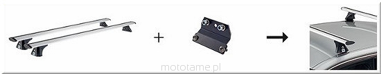 Bagażnik dachowy CRUZ 924-783 + kit 935-474 — Opel Zafira B (2005-2007), Opel Zafira B (2007-2012)