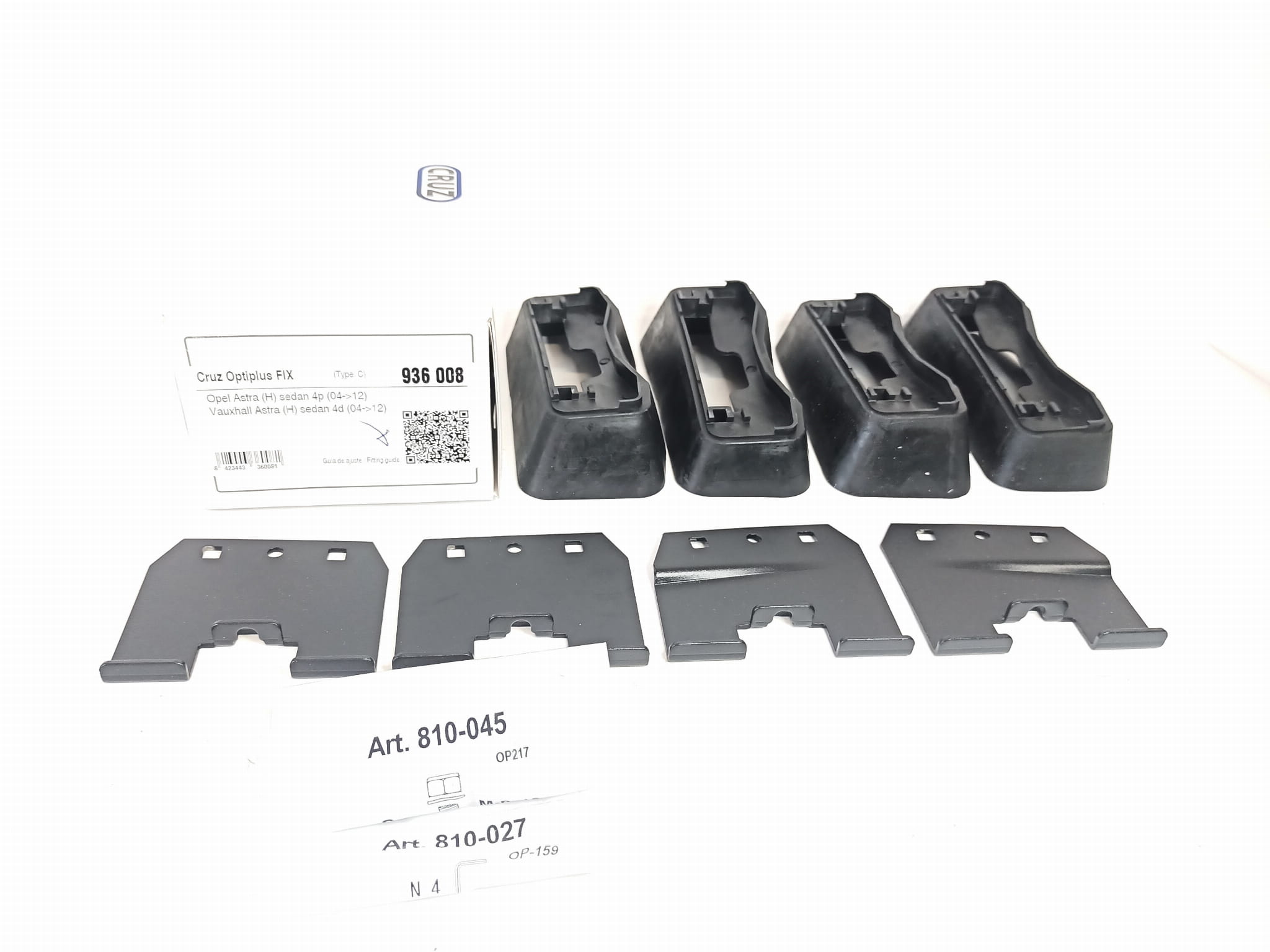 Bagażnik dachowy CRUZ 921-380 + kit 936-008 — Opel Astra H (2004-2012) — zastosowanie