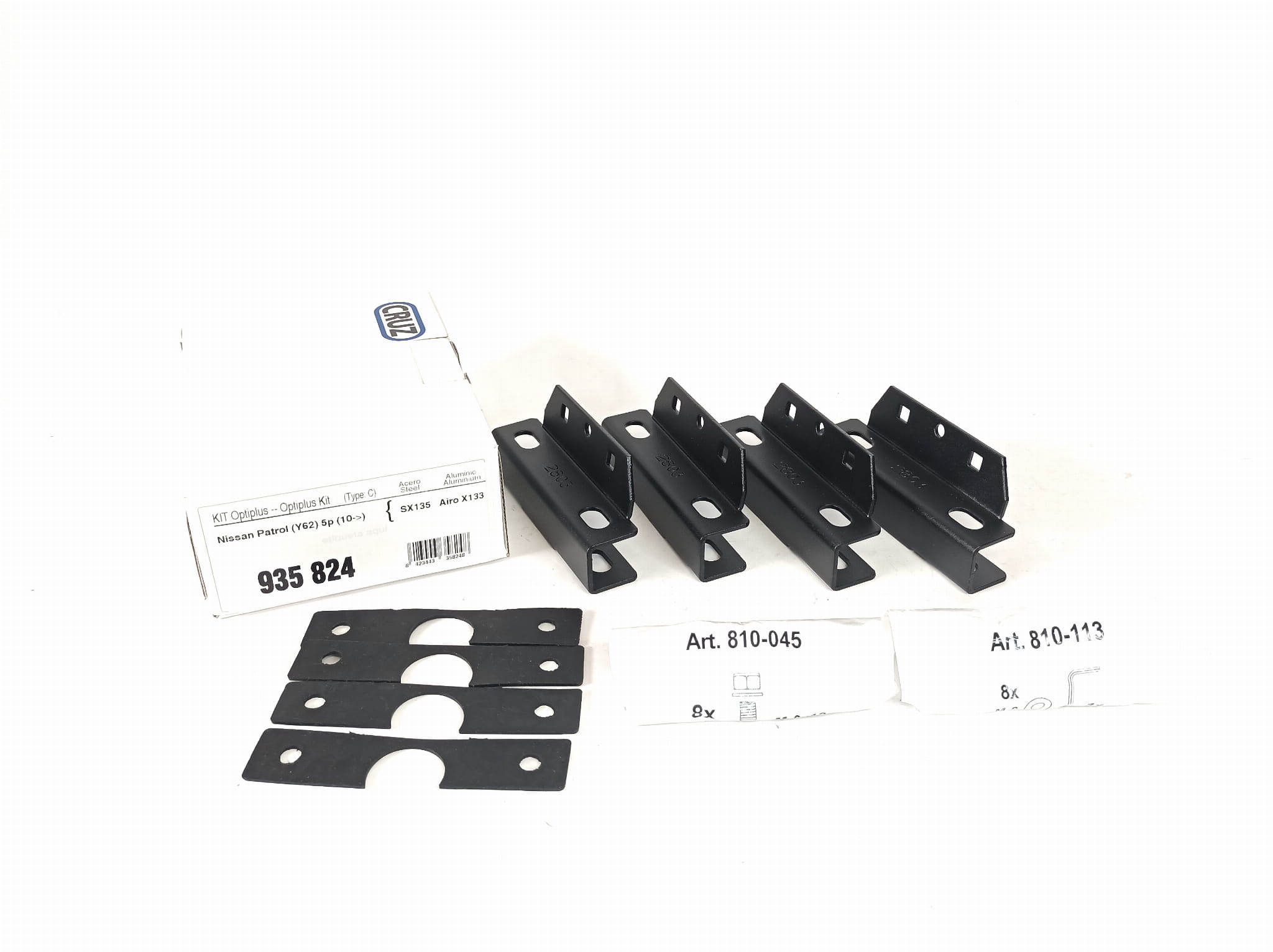 Bagażnik dachowy CRUZ 921-387 + kit 935-824 — Nissan Patrol Y62 (od 2010) — zastosowanie