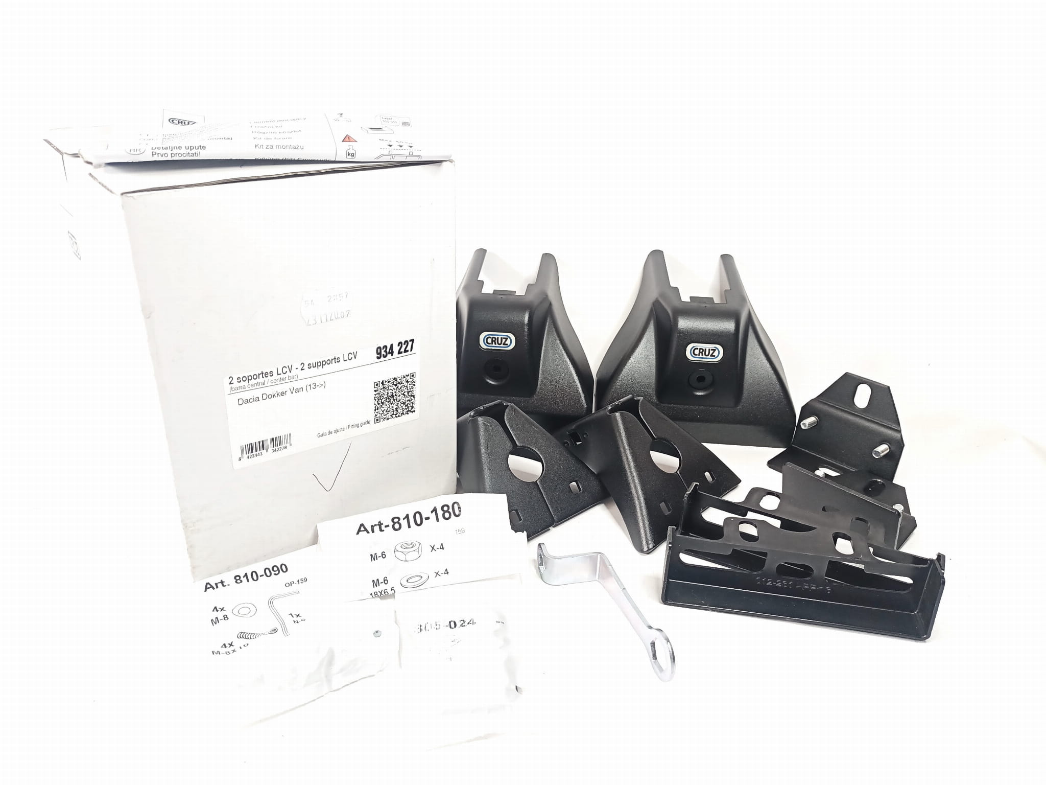 Bagażnik dachowy CRUZ 925-100 + kit 934-227 — zastosowanie