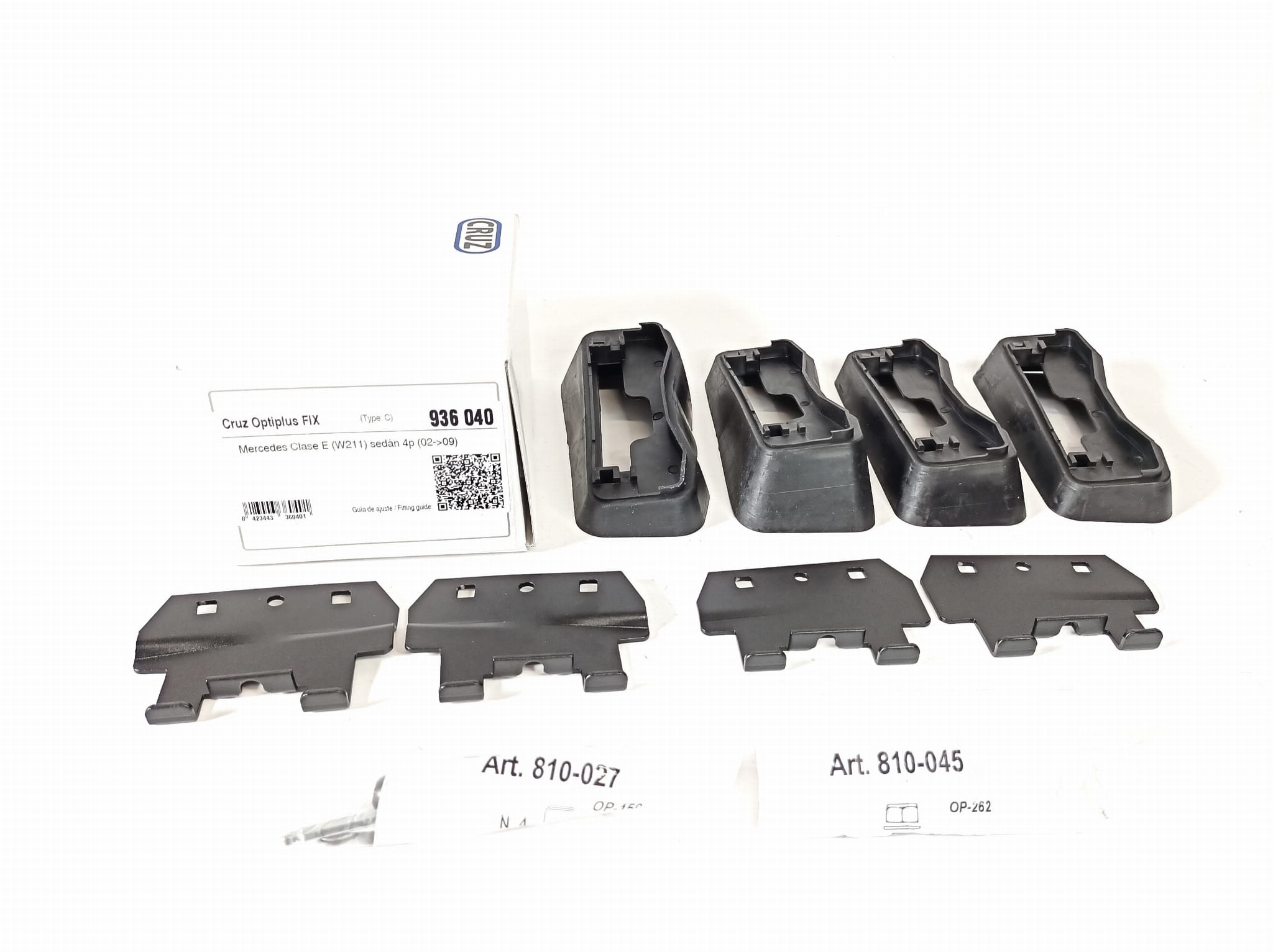 Bagażnik dachowy CRUZ 921-380 + kit 936-040 — Mercedes E-Klasa W211 4d (2002-2009) — zastosowanie
