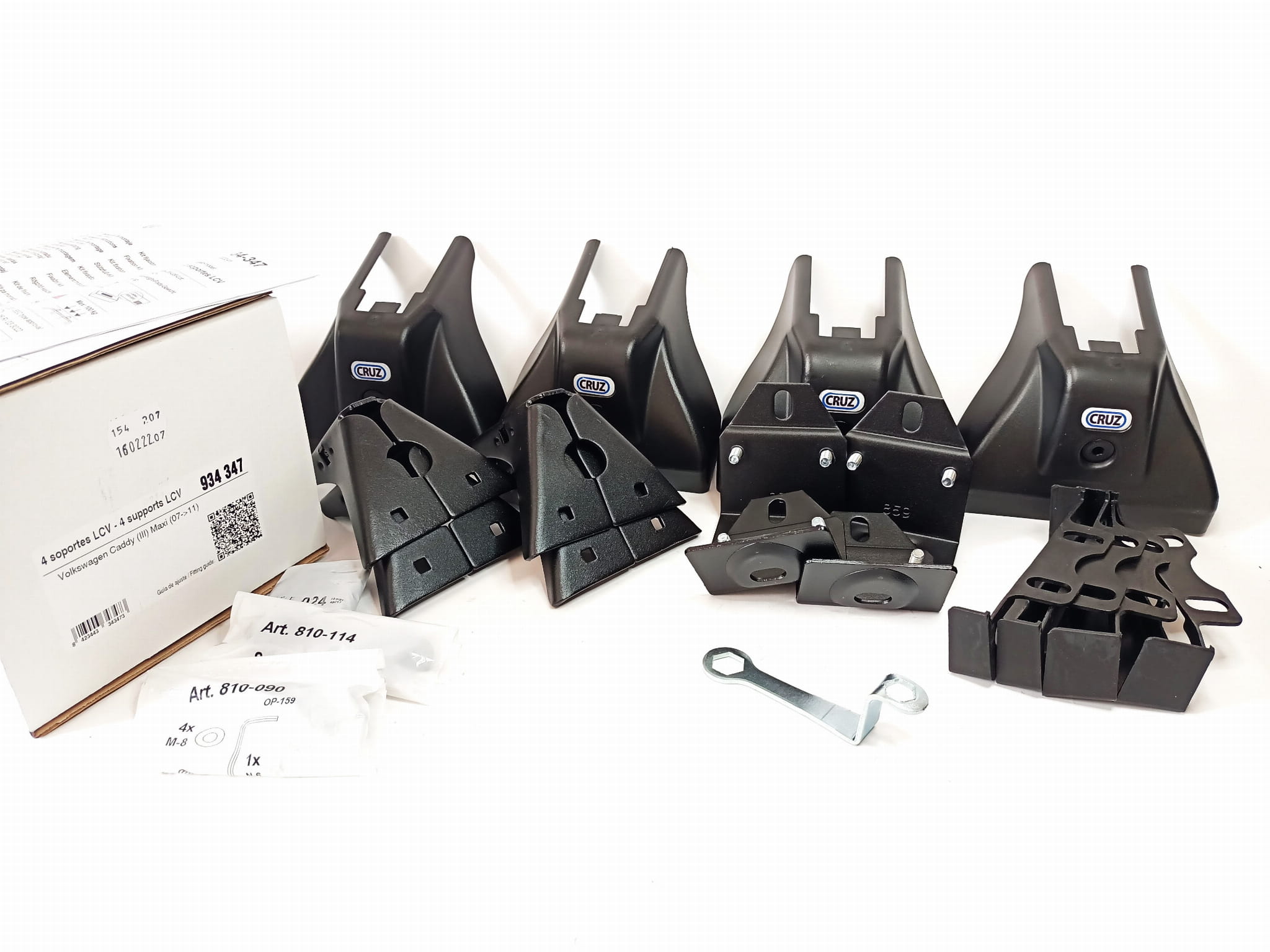 Bagażnik dachowy CRUZ 923-052 + kit 934-347 — Volkswagen Caddy III Maxi (2007-2011) — zastosowanie