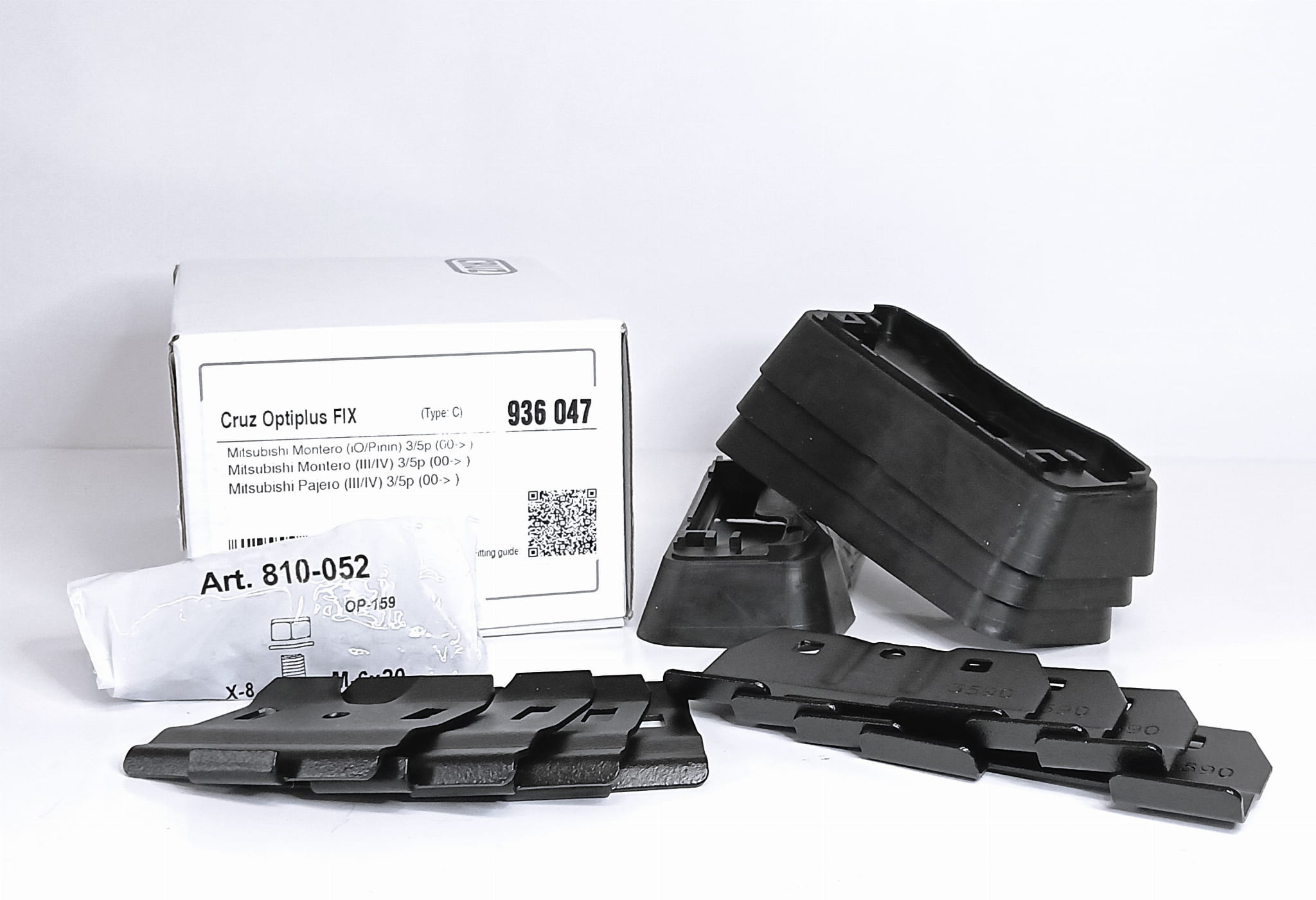 Bagażnik dachowy CRUZ 921-380 + kit 936-047 — Mitsubishi Pajero III i IV (od 2000) — zastosowanie