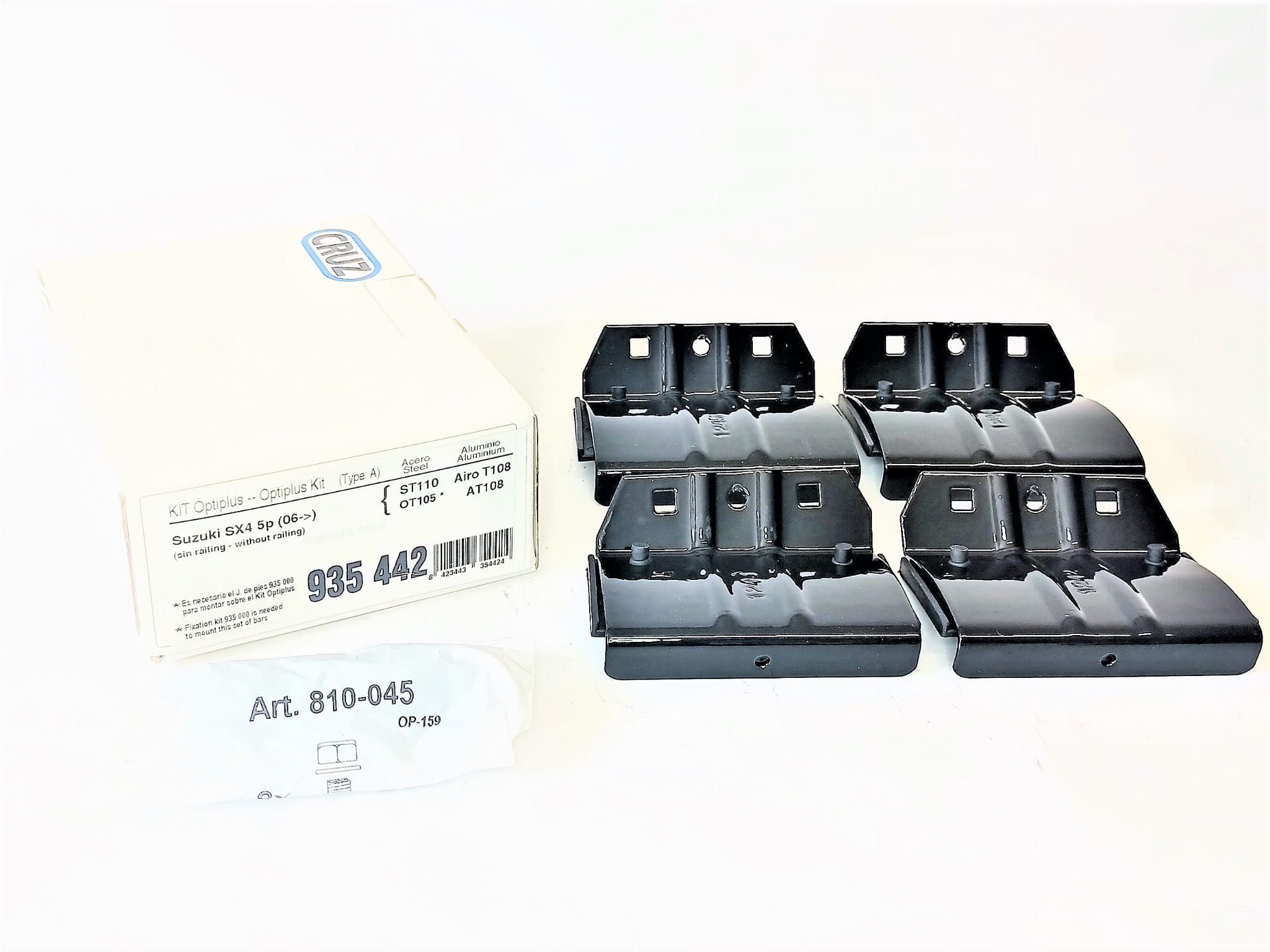 Bagażnik dachowy CRUZ Oplus ST 110 (921-305) + kit 935-442 — Suzuki SX-4 (2006-2013) — zastosowanie