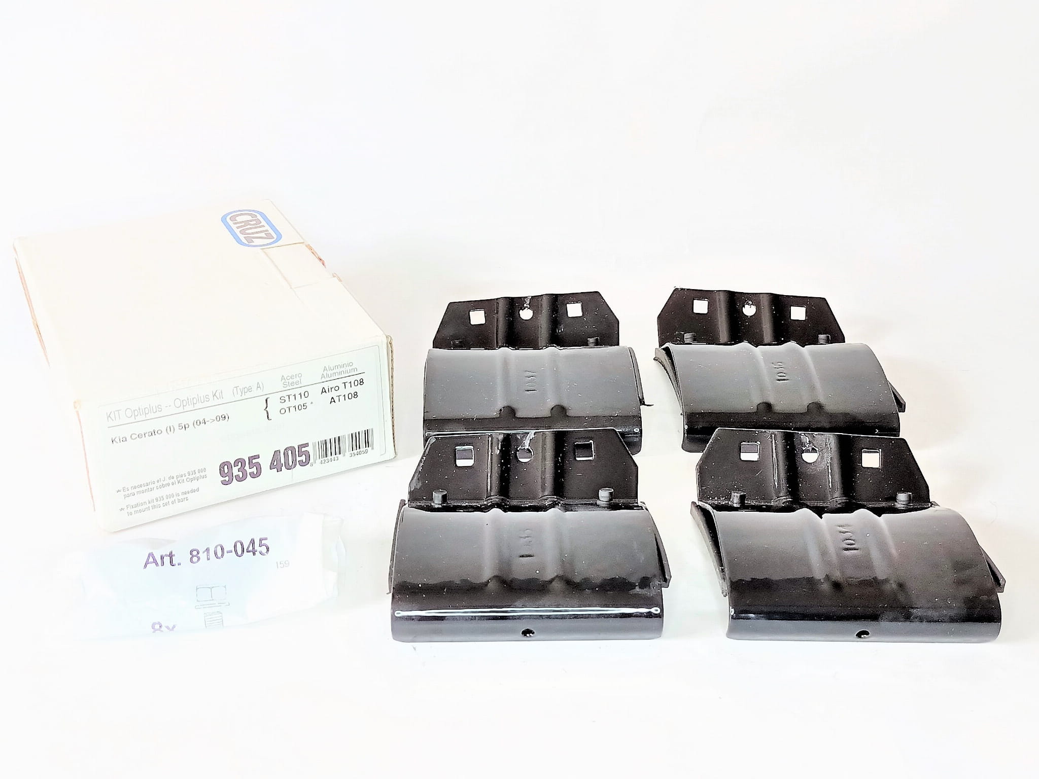 Bagażnik dachowy CRUZ Oplus ST 110 (921-305) + kit 935-405 — KIA Cerato I (2004-2009) — zastosowanie
