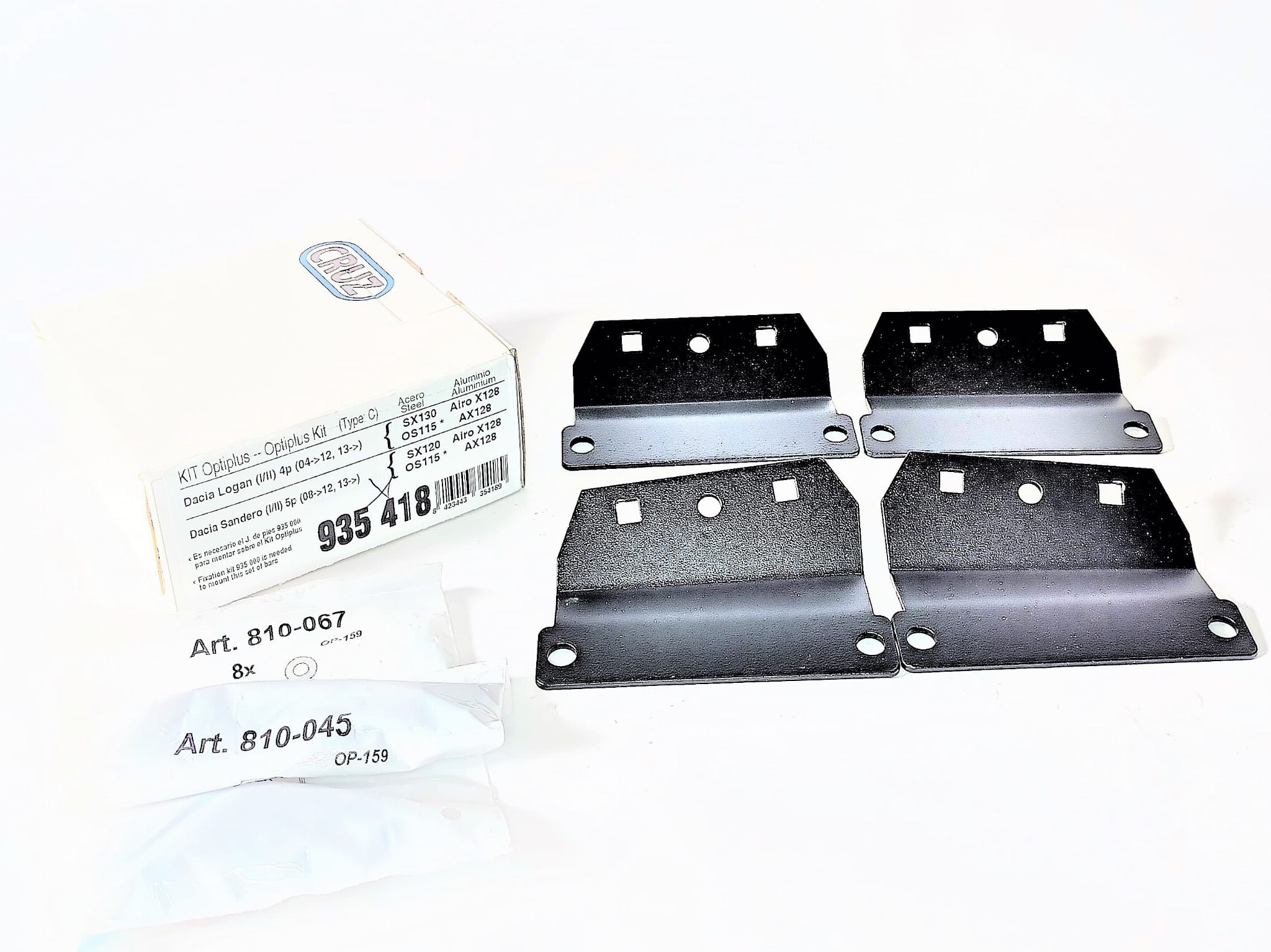 Bagażnik dachowy CRUZ 921-360 + kit 935-418 — Dacia Sandero I i II (2008-2020) — zastosowanie