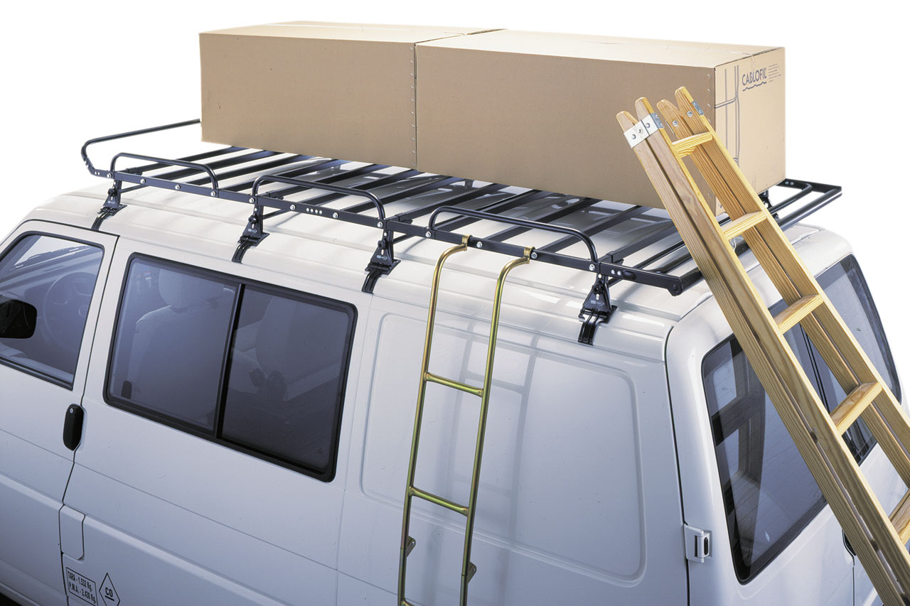 Platforma dachowa CRUZ 910-452 + stopy 933-338x2 — Volkswagen T4 (1990-2003)