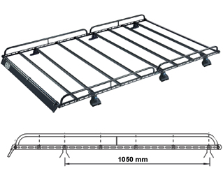 Platforma dachowa CRUZ 910-101 + kit 934-302 — Renault Kangoo II L0 3-d Compact (2010-2021) — zastosowanie