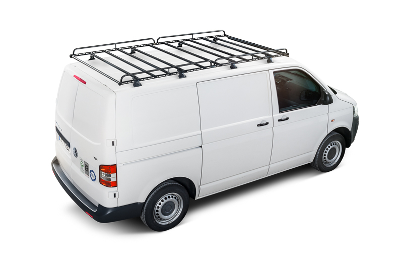 Platforma dachowa CRUZ 910-452 + kit 934-524 — Volkswagen T5 (2003-2015), Volkswagen Multivan T5 i T6 (2003-2022) — zastosowanie