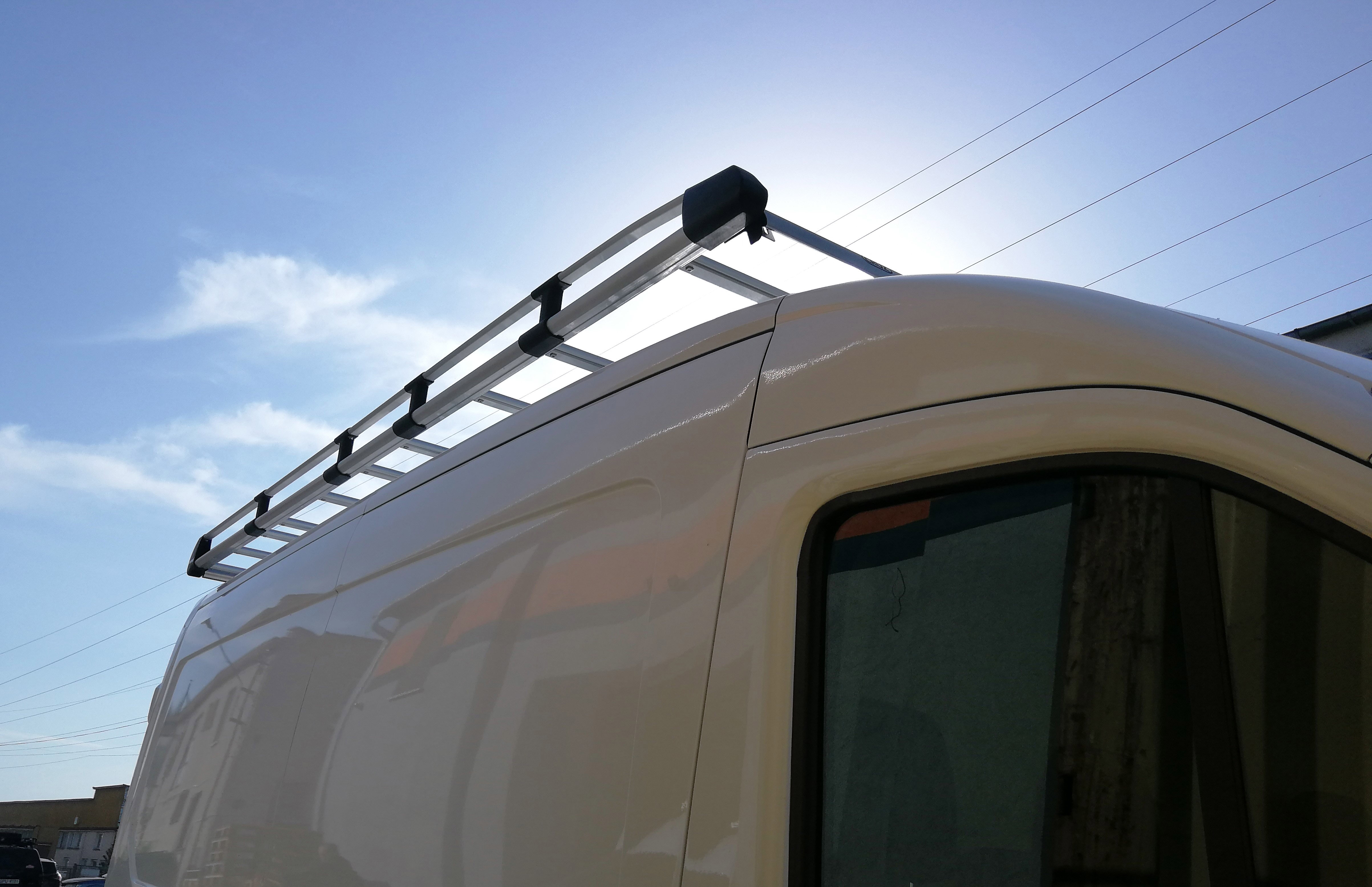 Platforma dachowa CRUZ 912-404 + kit 934-514 — Ford Transit V (od 2014) — zastosowanie