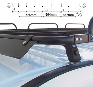 Platforma dachowa CRUZ 910-350 + stopy 934-521 — Volkswagen CADDY III lift i IV Maxi (2011-2020) — zastosowanie
