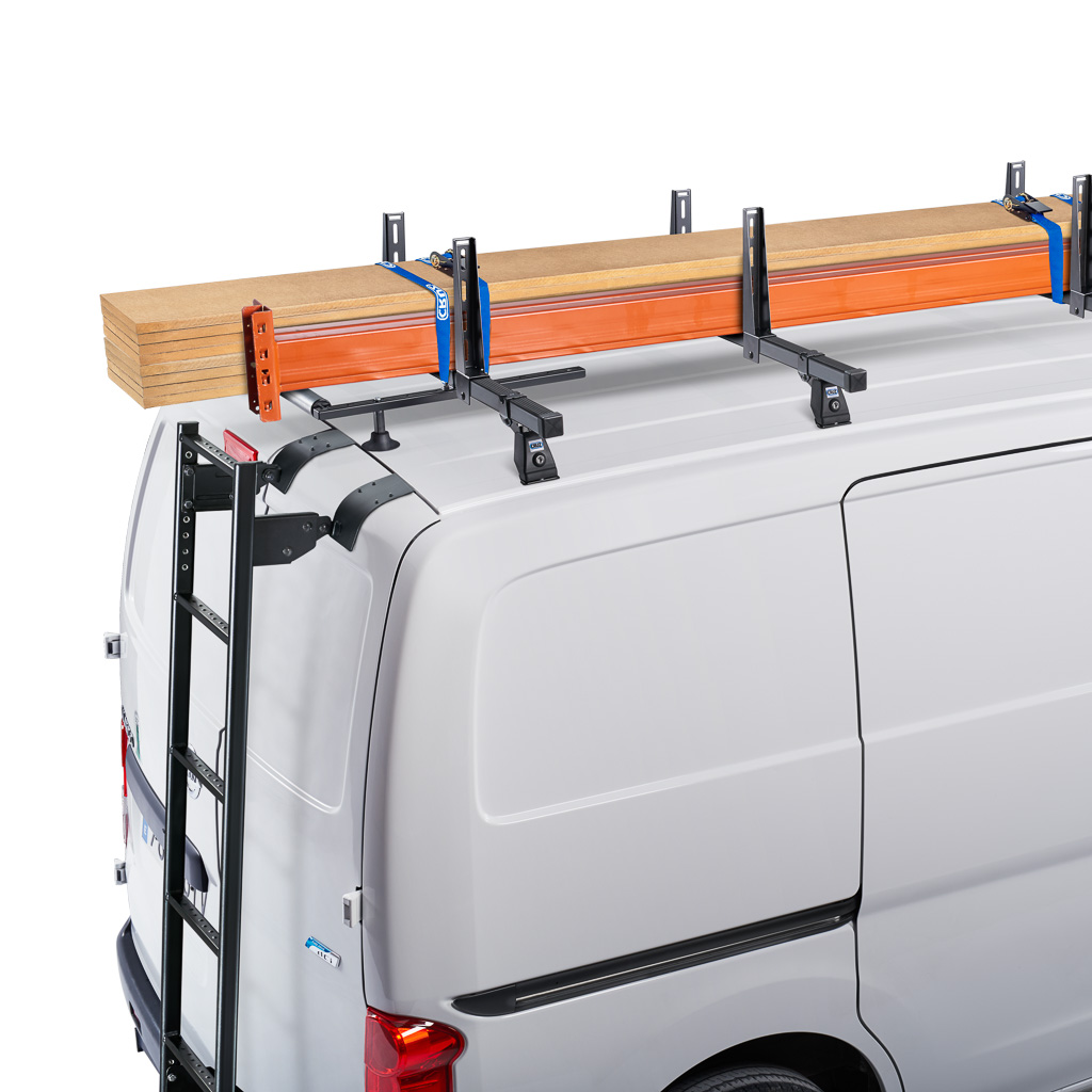 Drabina na tylne drzwi CRUZ 941-076 + kit 941-556 — Nissan Interstar III (od 2024), Renault Master IV (od 2024), Hyundai H350 (od 2015) i 2 inne