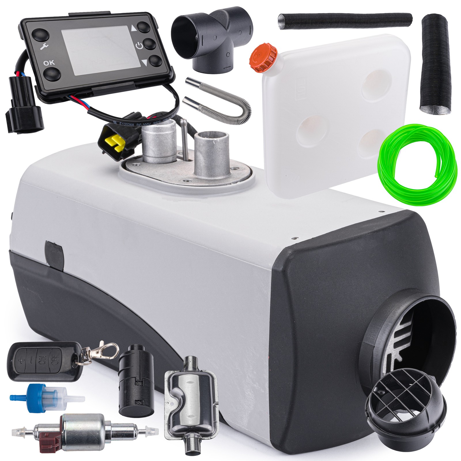 Nagrzewnica postojowa olejowa POWERMAT 8 kW 12 V do zabudowy, zbiornik 10 l — 2