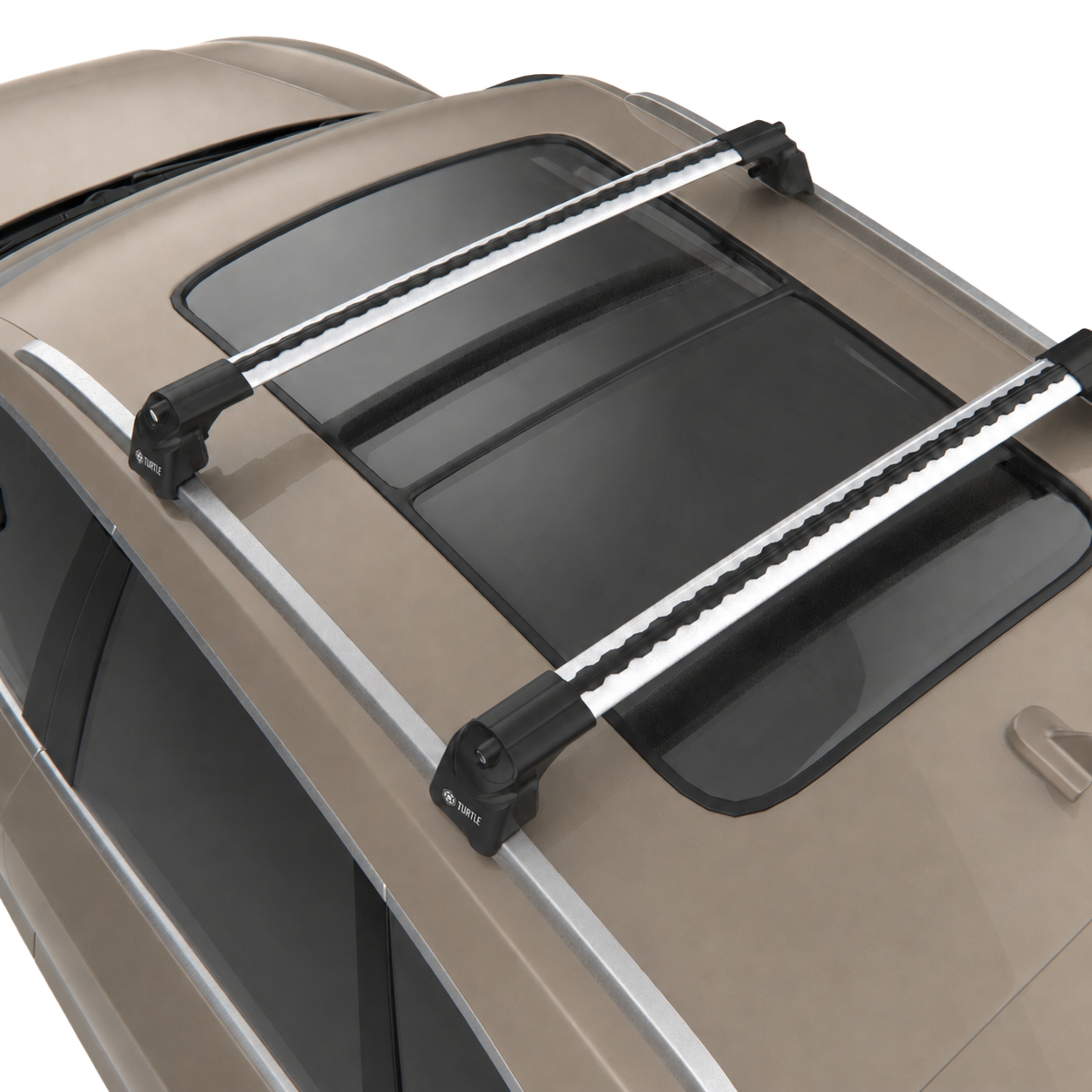 Bagażnik na relingi zintegrowane Turtle Air-2 82/90 cm, srebrny, T/MC02010-8290 — szczegóły