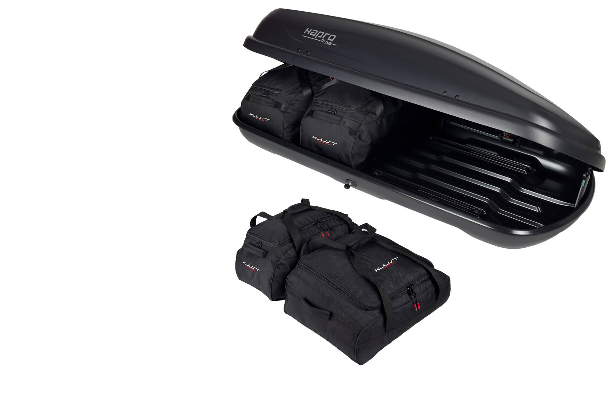 Torby KJUST do boksu dachowego Hapro Traxer 5.6 — komplet toreb