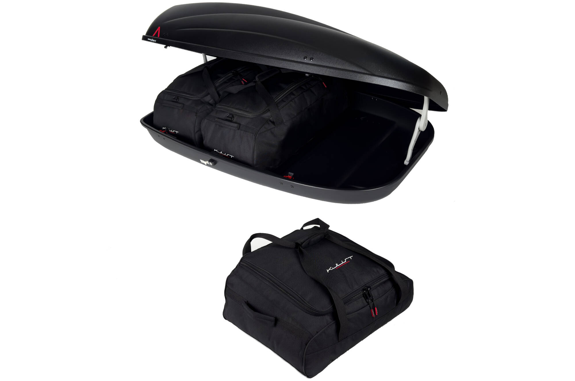 Torby KJUST do boksu dachowego G3 Krono 400 — komplet toreb