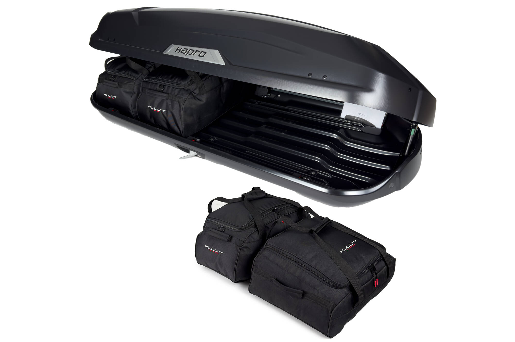 Torby KJUST do boksu dachowego Hapro Trivor 440 — komplet toreb