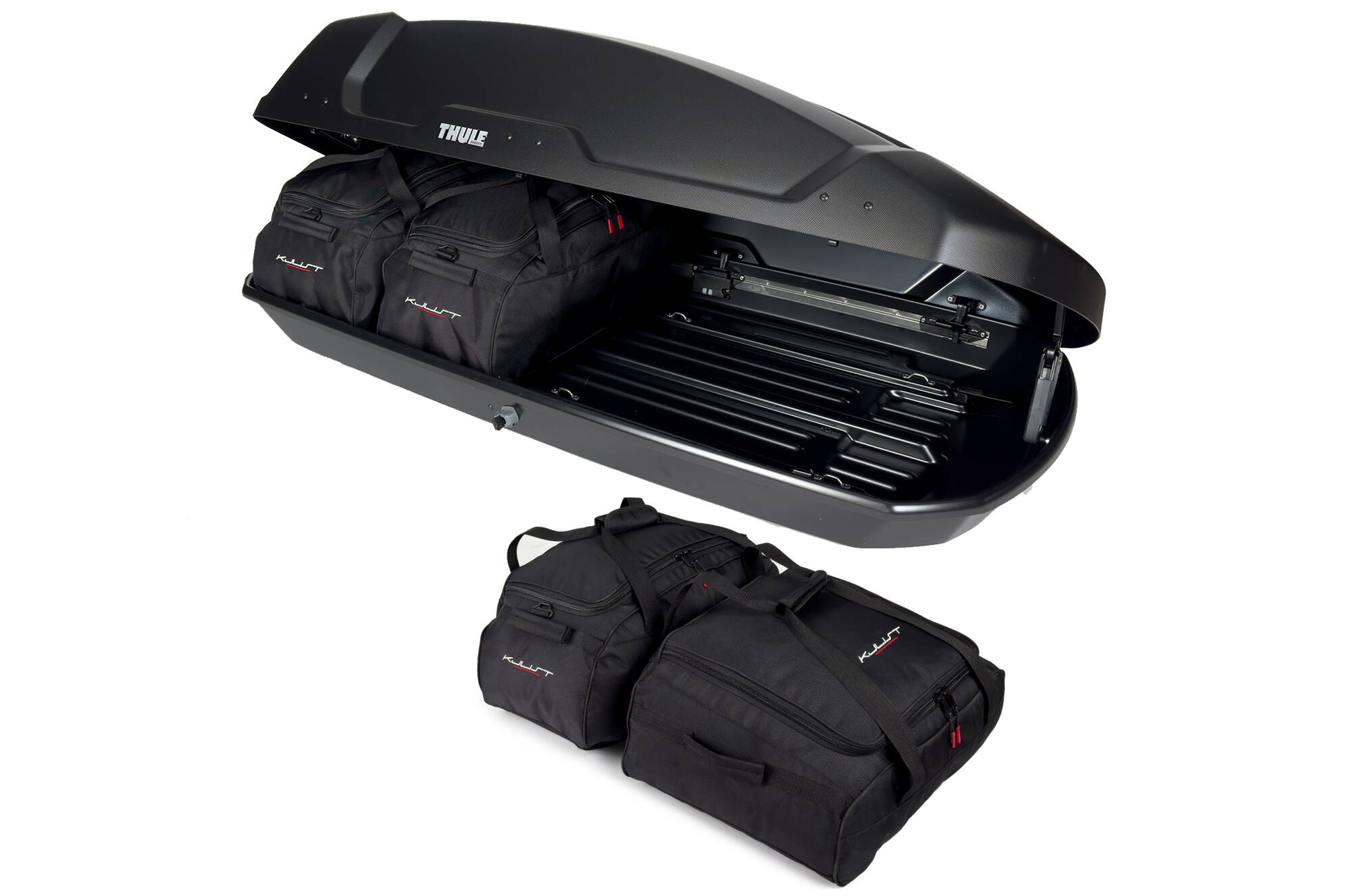 Torby KJUST do boksu dachowego Thule Force XT M — komplet toreb
