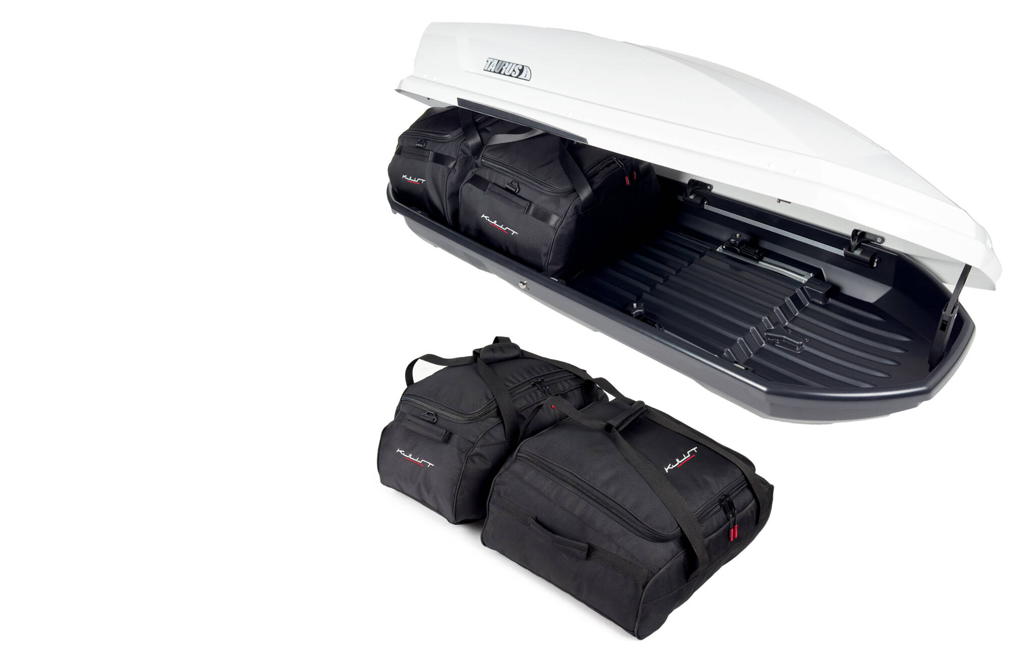 Torby KJUST do boksu dachowego Taurus Adventure 340 — komplet toreb