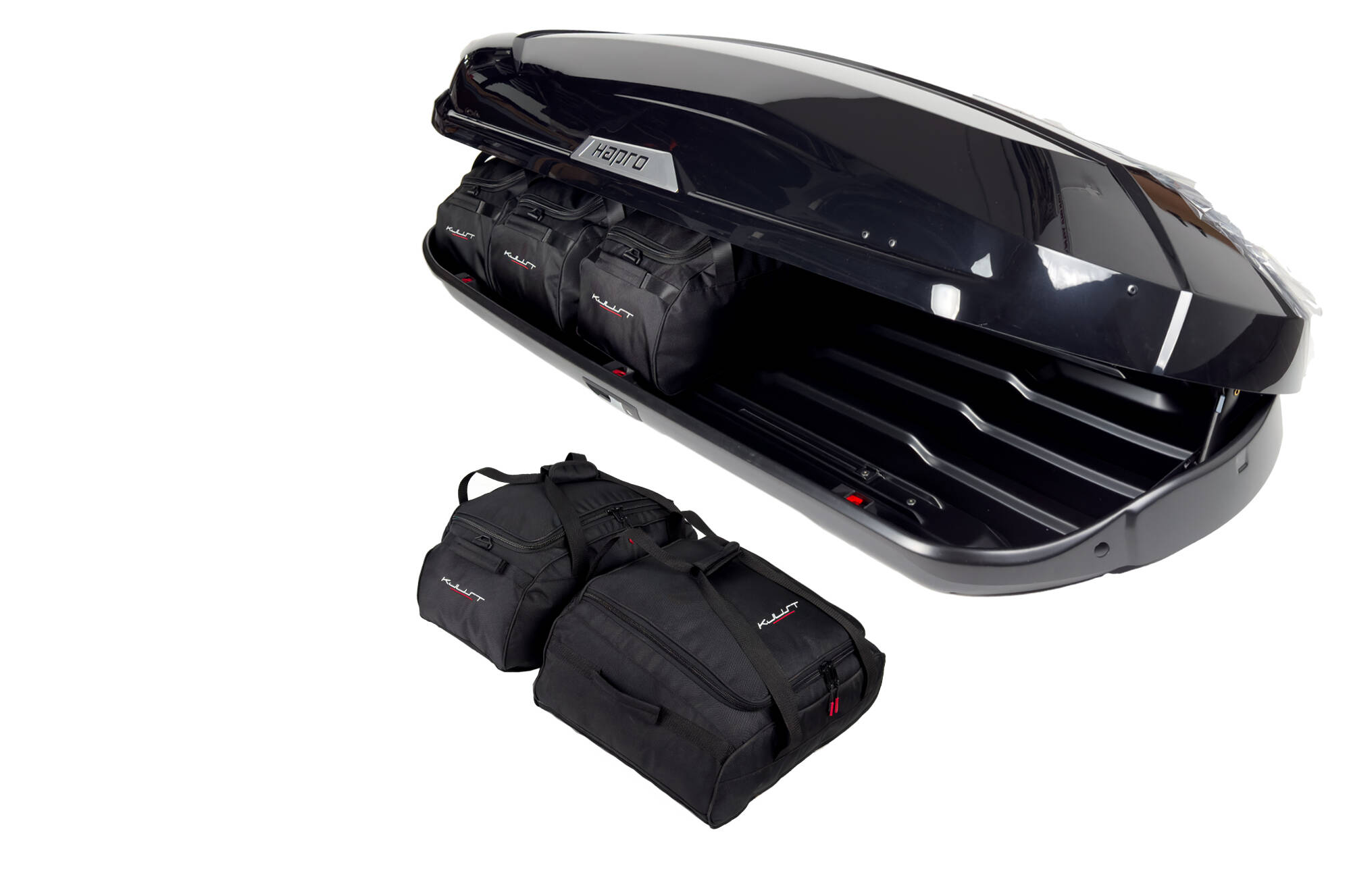 Torby KJUST do boksu dachowego Hapro Trivor 640 — komplet toreb