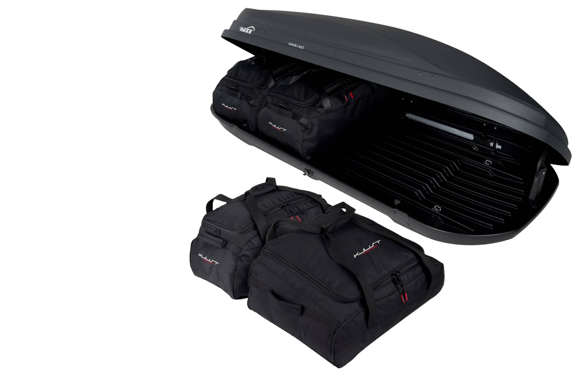 Torby KJUST do boksu dachowego HakR Magic 400 — komplet toreb
