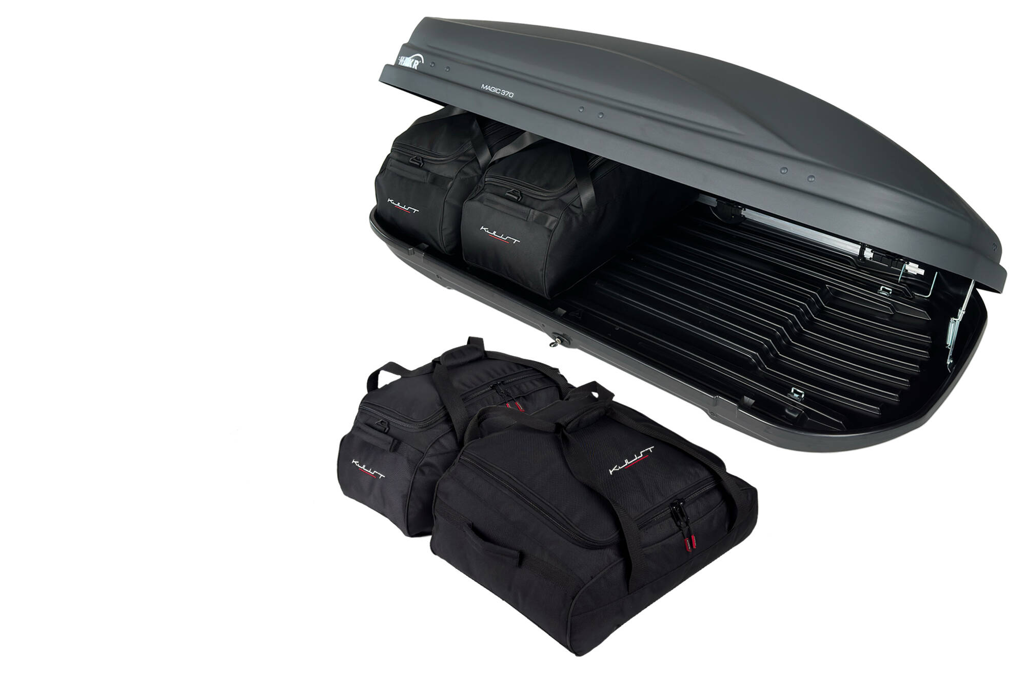 Torby KJUST do boksu dachowego HakR Magic 370 — komplet toreb