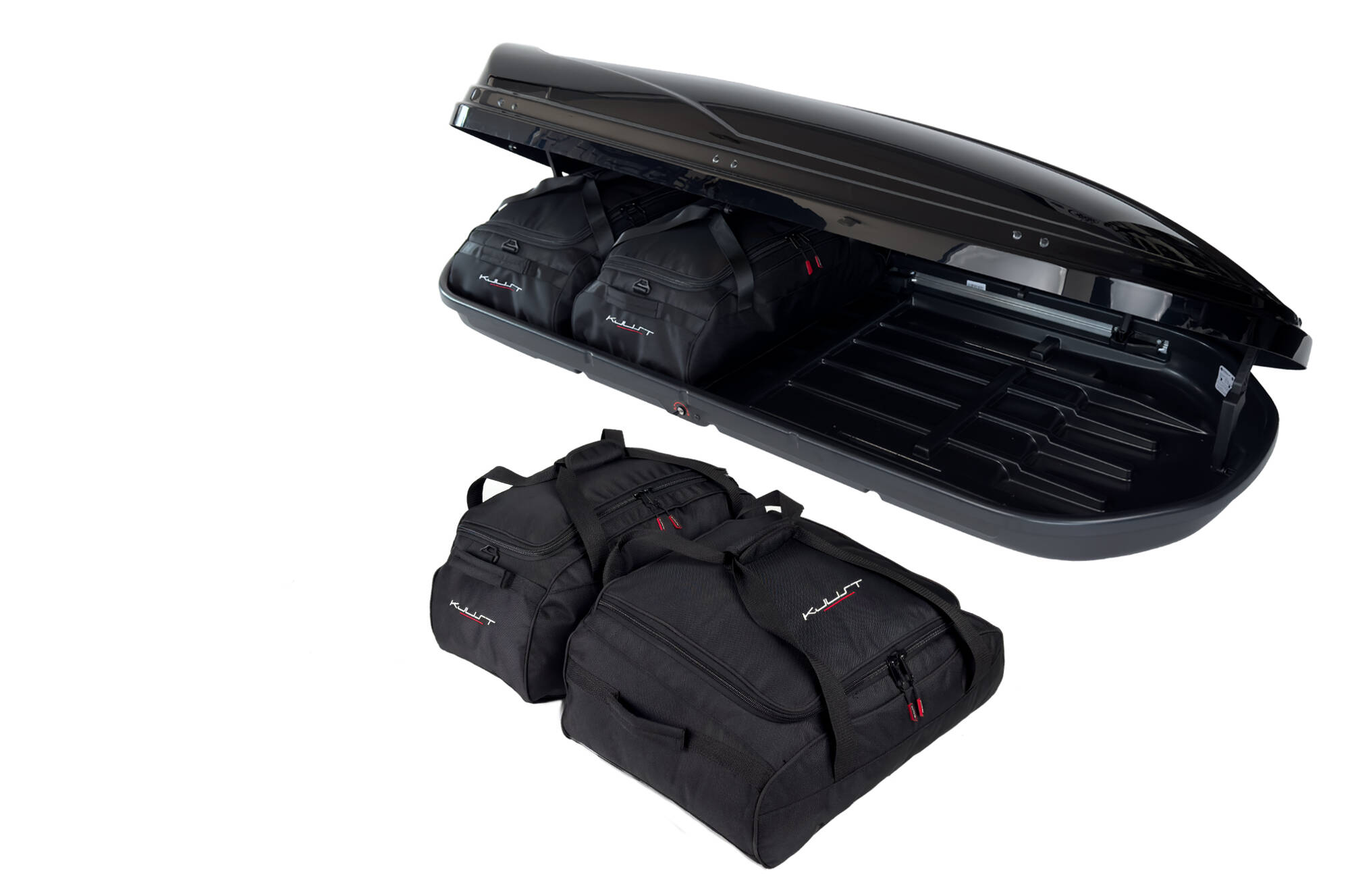 Torby KJUST do boksu dachowego Modula Wego 500 — komplet toreb