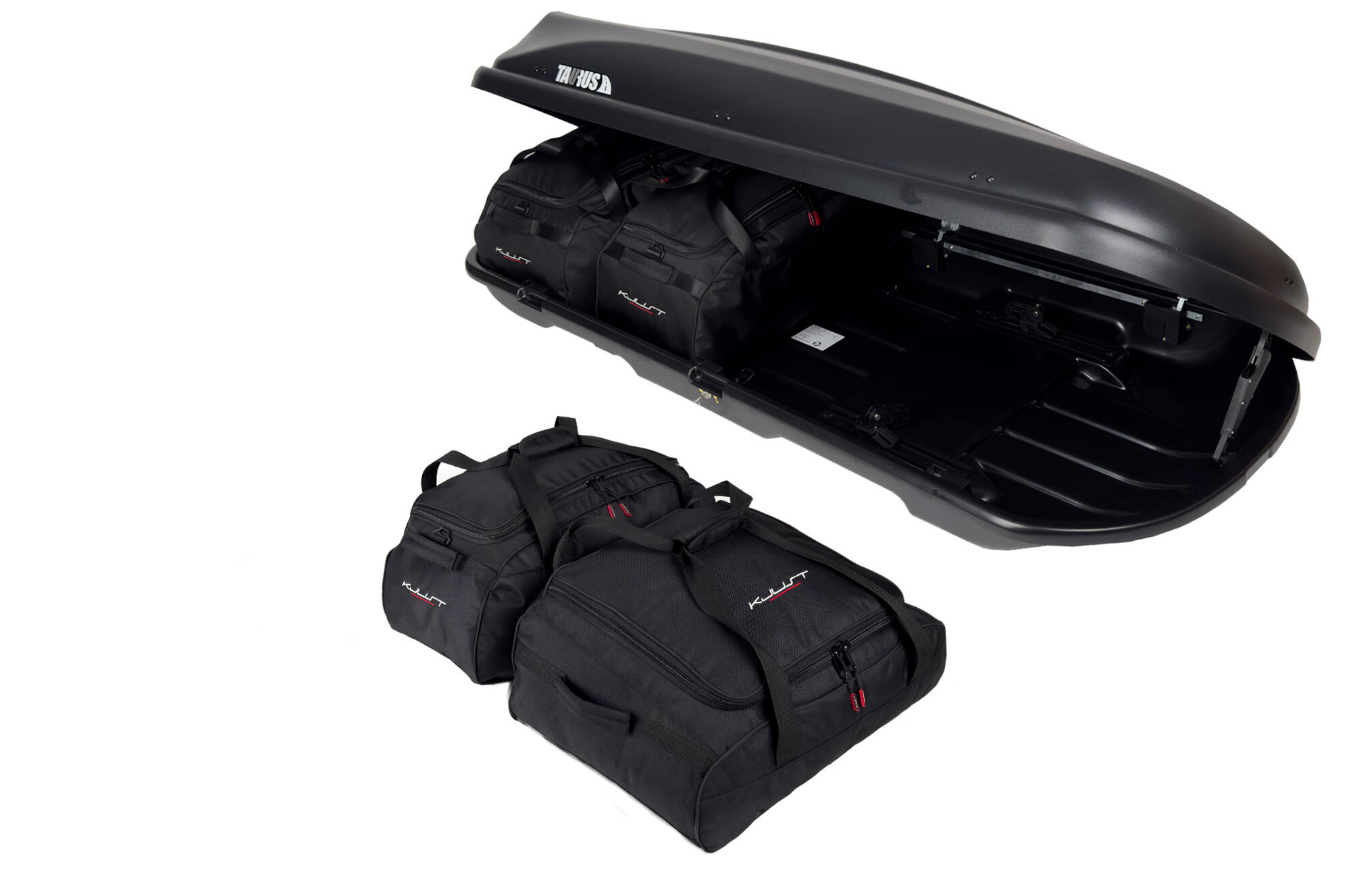 Torby KJUST do boksu dachowego Taurus Xtreme II 450 — komplet toreb