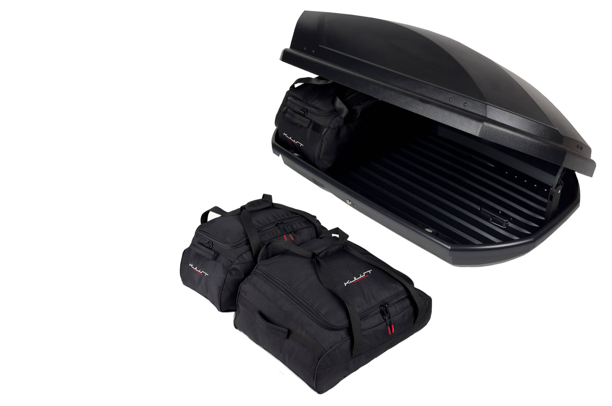 Torby KJUST do boksu dachowego Aleo Adventure 300 — komplet toreb