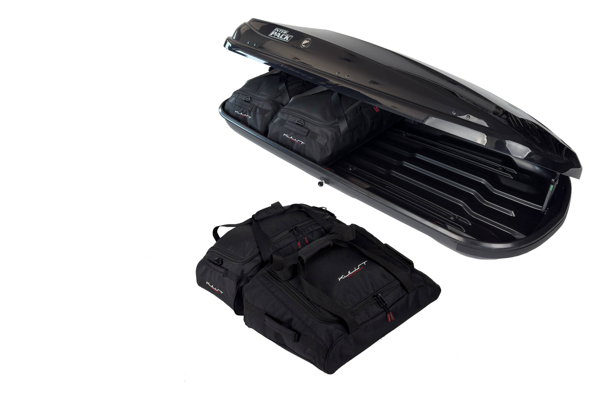 Torby KJUST do boksu dachowego Interpack Zenith 6.6 — komplet toreb