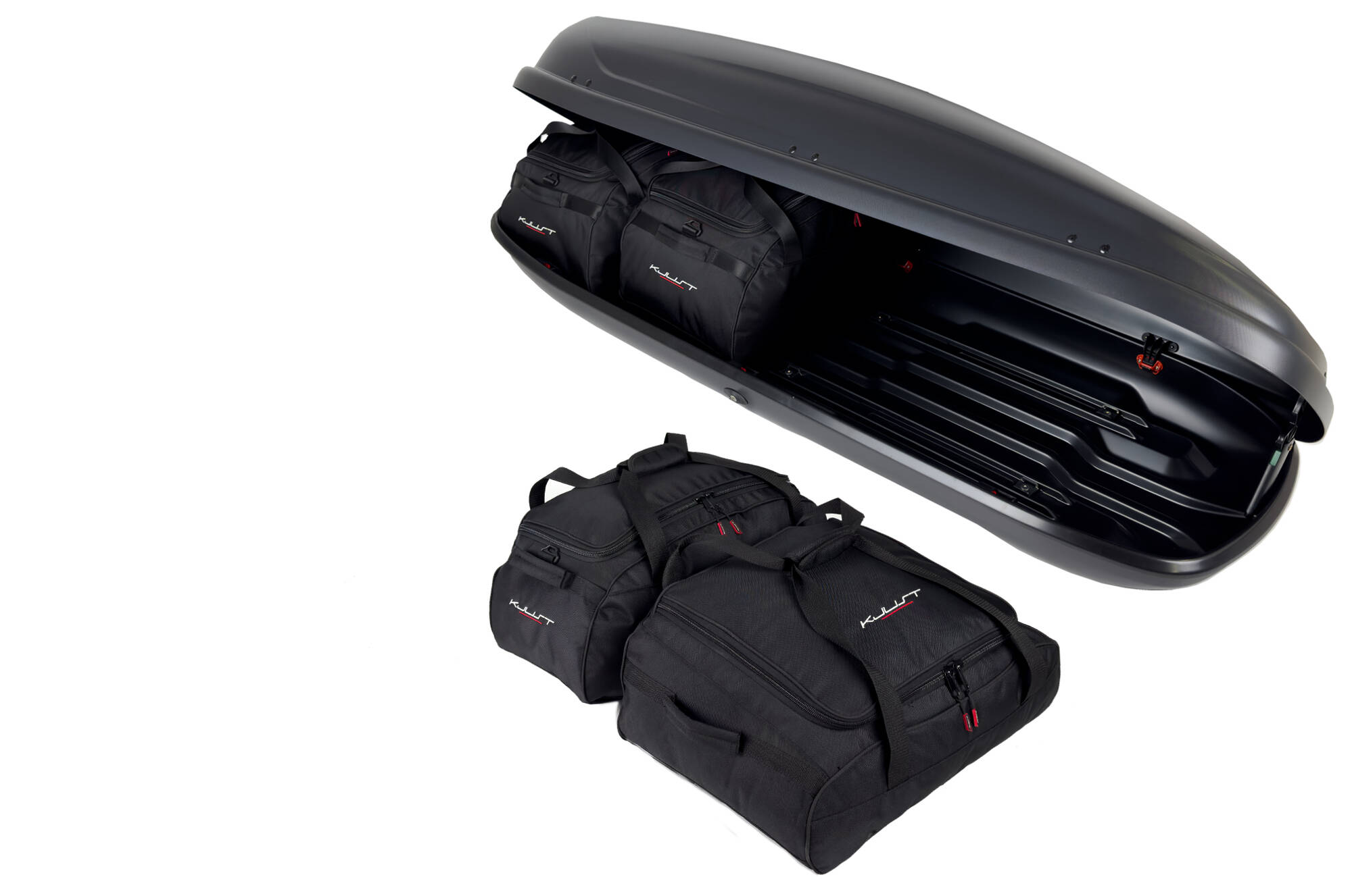 Torby KJUST do boksu dachowego Interpack Traxer 6.2 — komplet toreb
