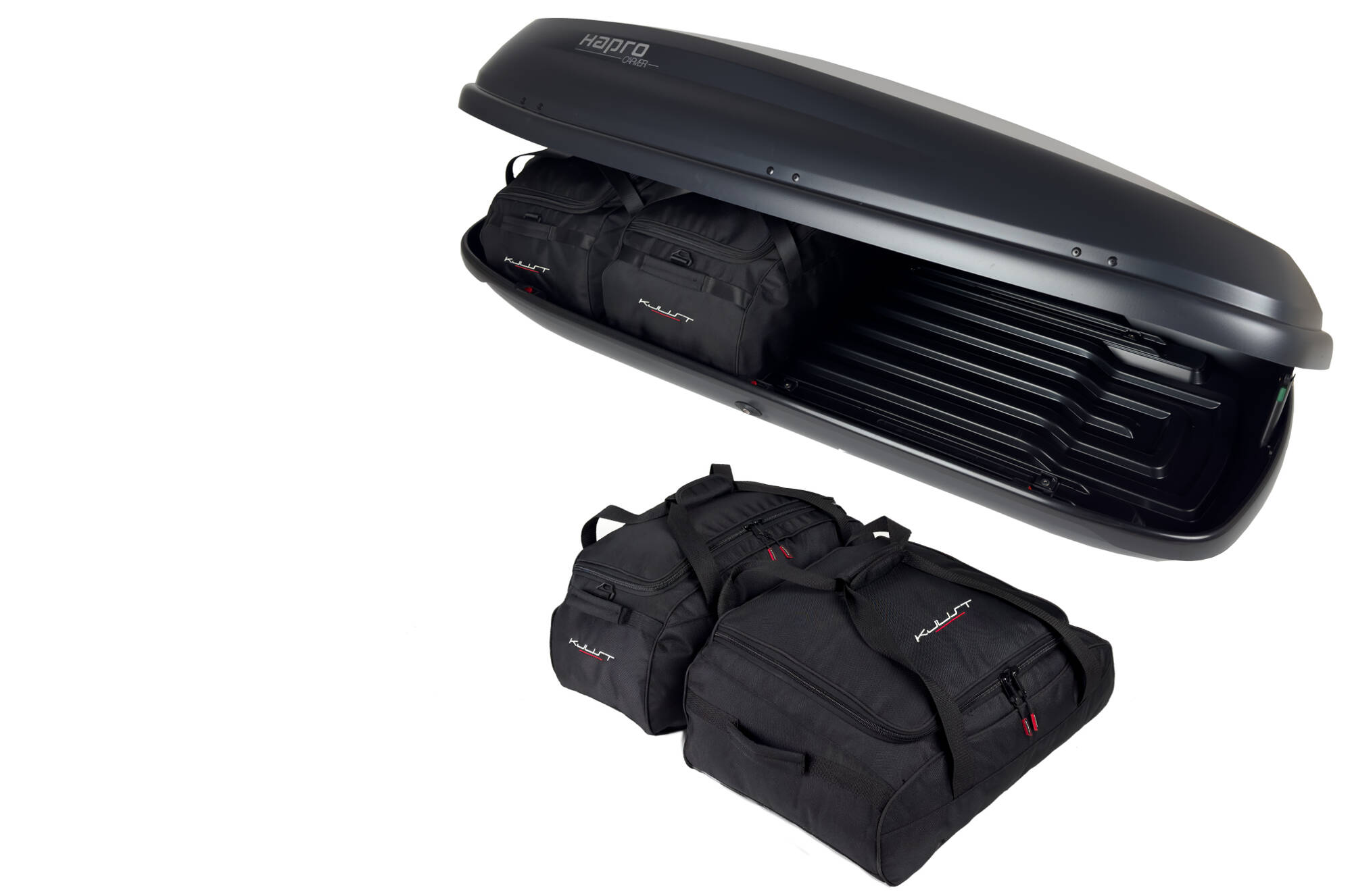 Torby KJUST do boksu dachowego Hapro Carver 6.5 — komplet toreb