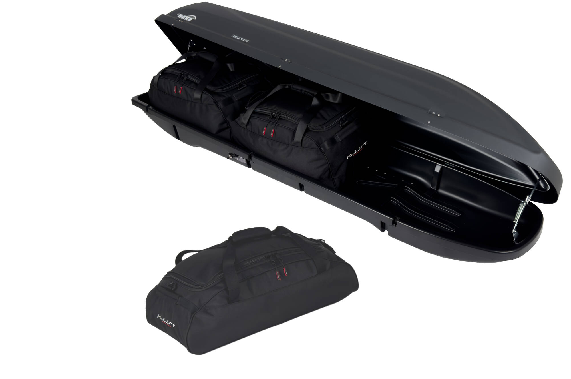 Torby KJUST do boksu dachowego HakR Relax 310 — komplet toreb