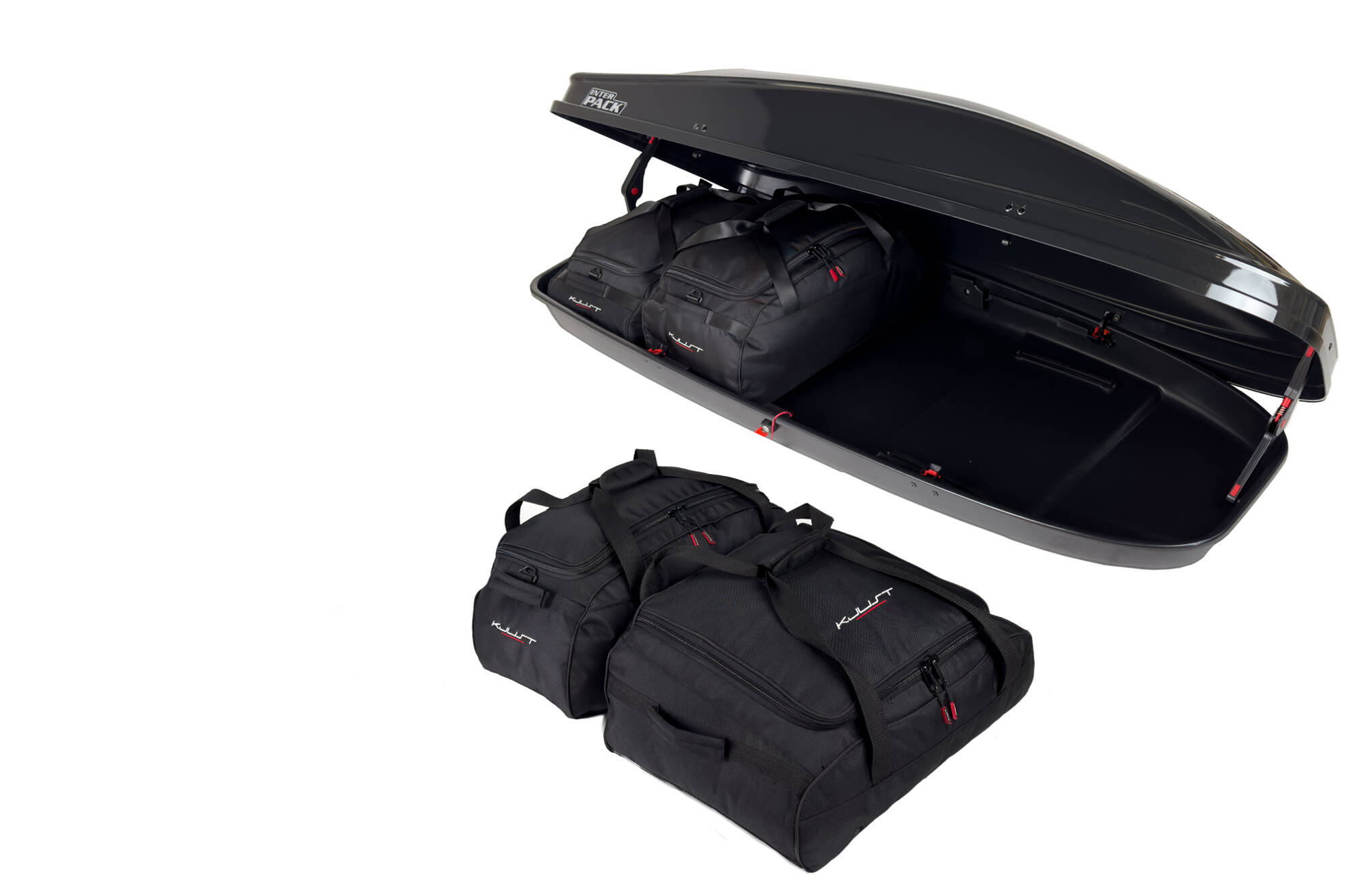 Torby KJUST do boksu dachowego Interpack Stella 480/481 — komplet toreb