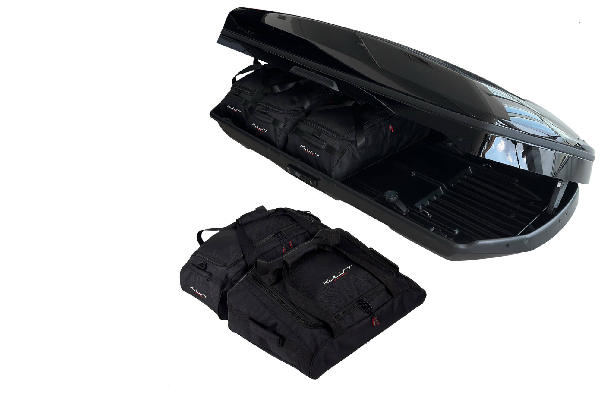 Torby KJUST do boksu dachowego Volvo Active 500 — komplet toreb
