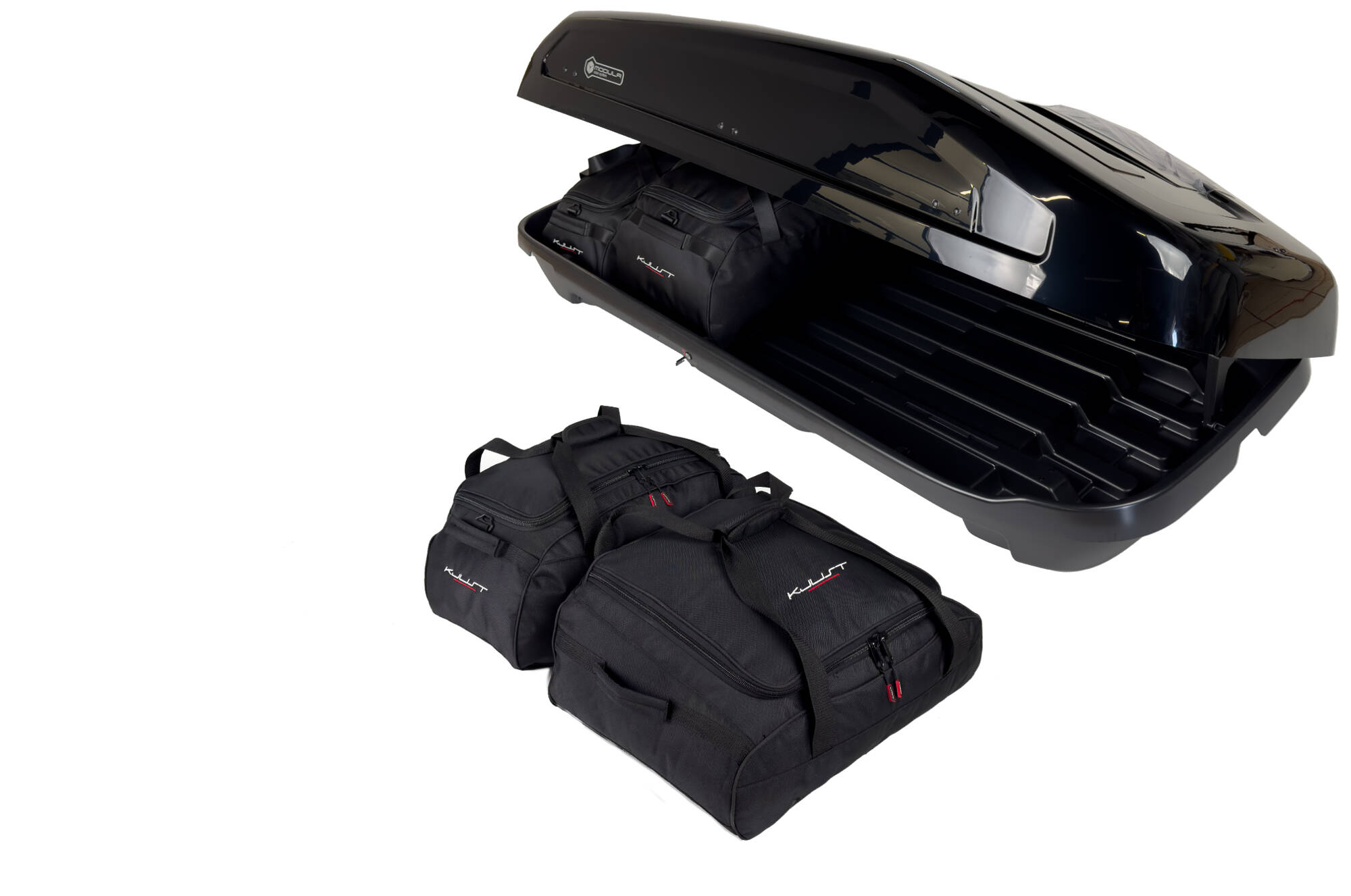 Torby KJUST do boksu dachowego Modula EVO 470 — komplet toreb